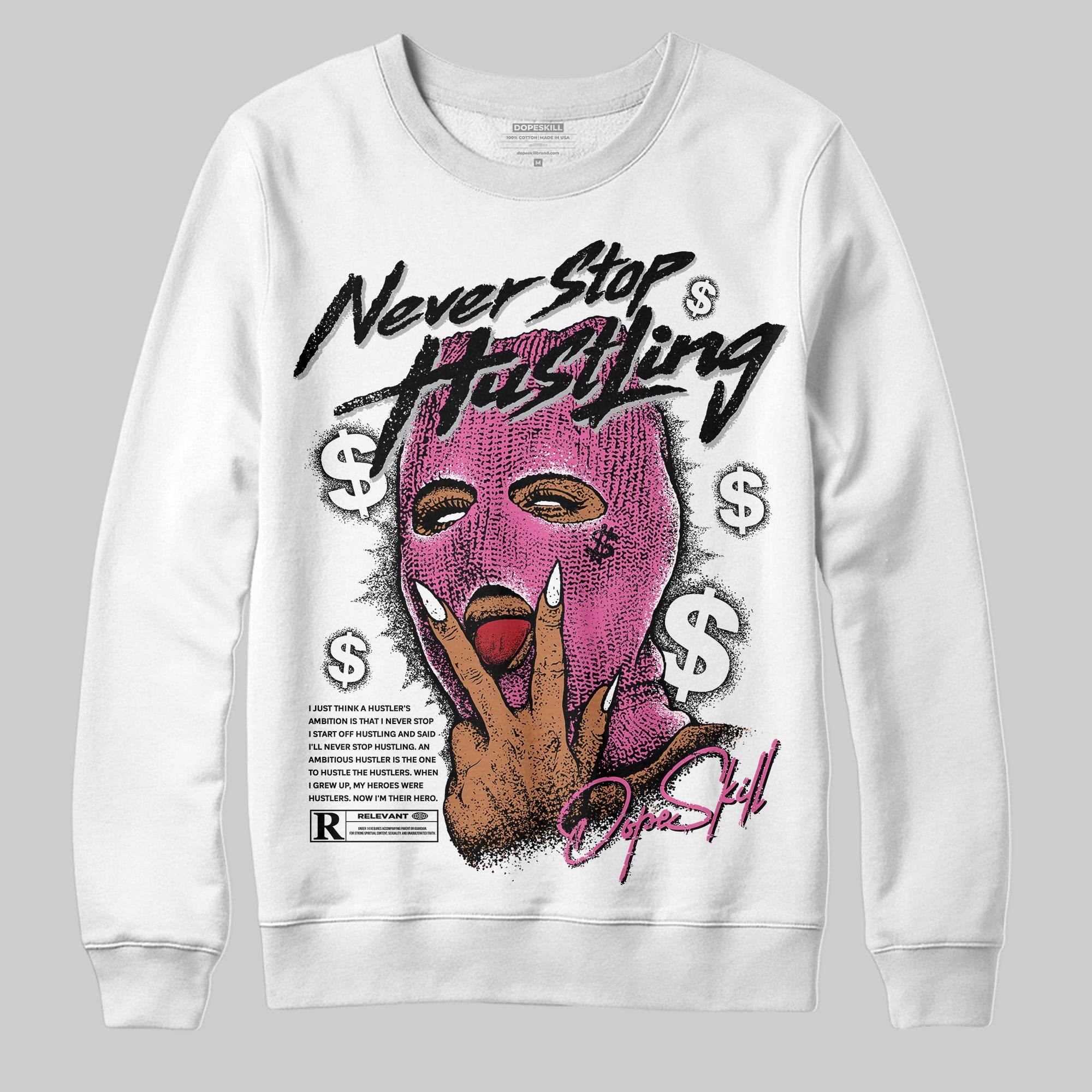 Kayano 14 Cream Sweet Pink superstreetwear Sweatshirt Never Stop Hustling Graphic