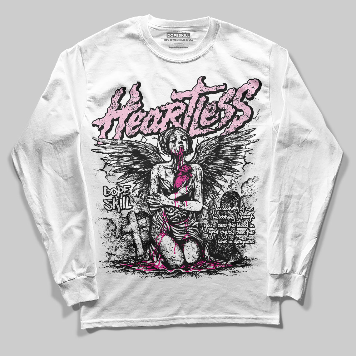 Triple Pink Dunk superstreetwear Long Sleeve T-Shirt Heartless Graphic