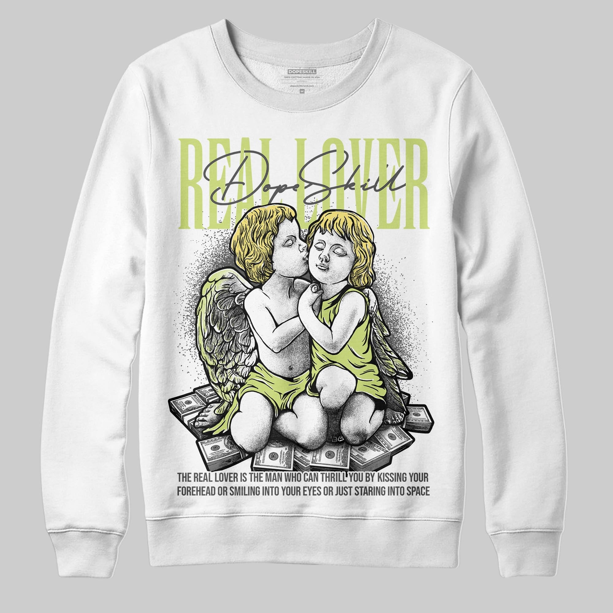 Light Lemon Twist 4s superstreetwear Sweatshirt Real Lover Graphic
