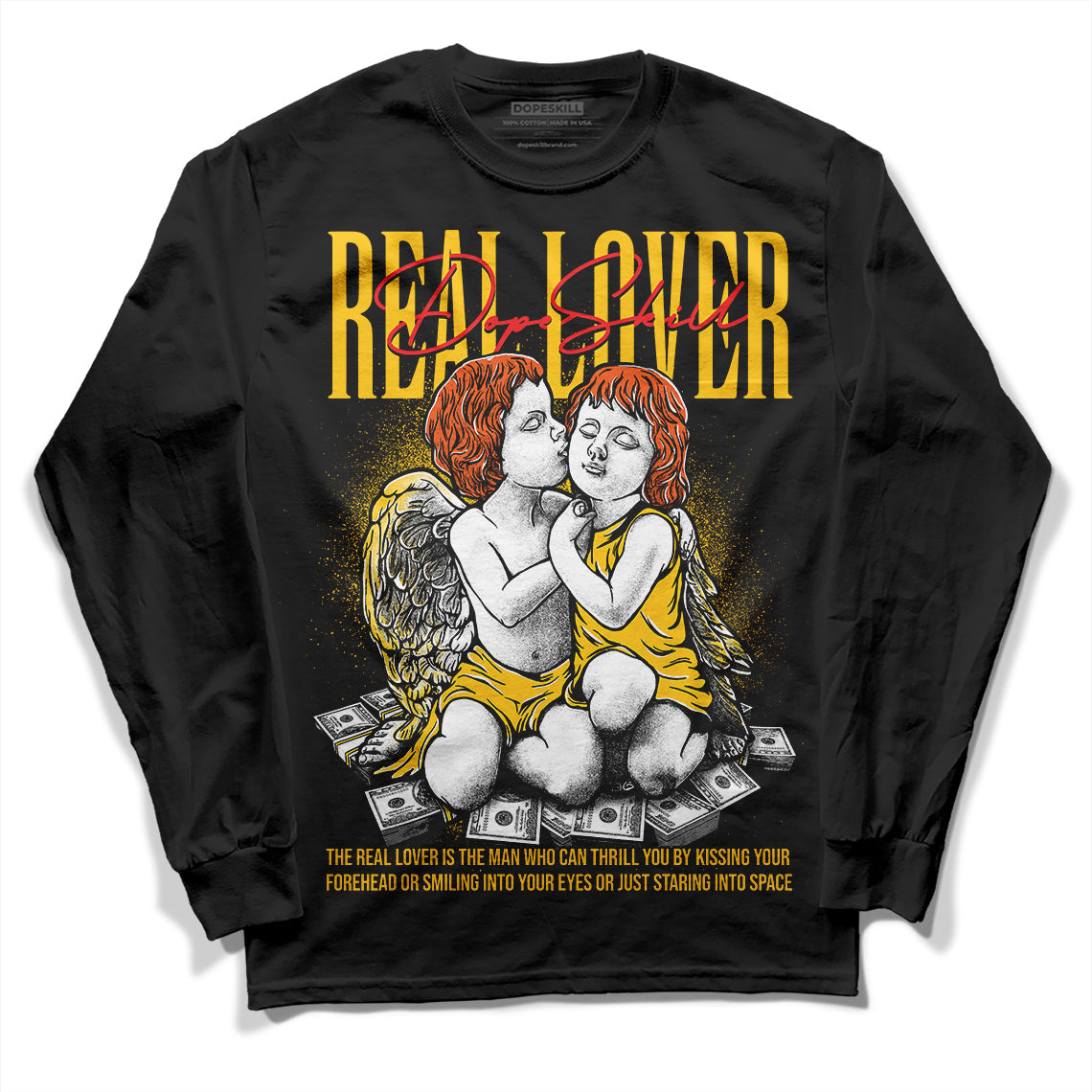 Yellow Collection superstreetwear Long Sleeve T-Shirt Real Lover Graphic