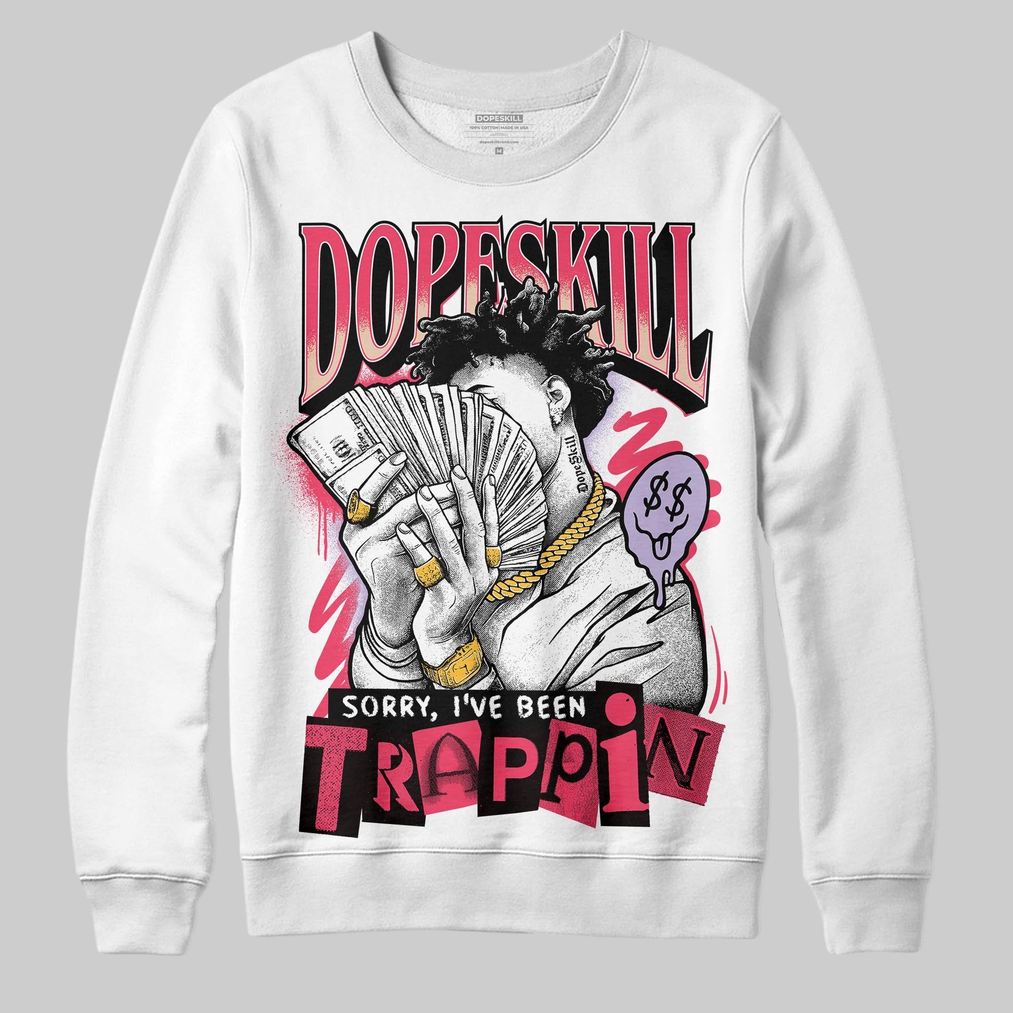 Peanut Butter Jelly 5s superstreetwear Sweatshirt Sorry I've Been Trappin Graphic
