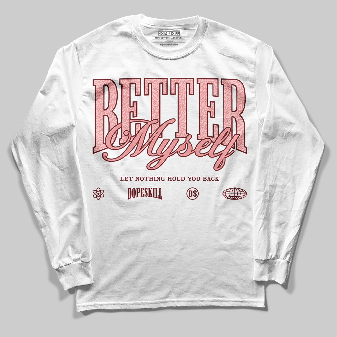 VALENTINE'S Day 3s superstreetwear Long Sleeve T-Shirt Better Myself Graphic
