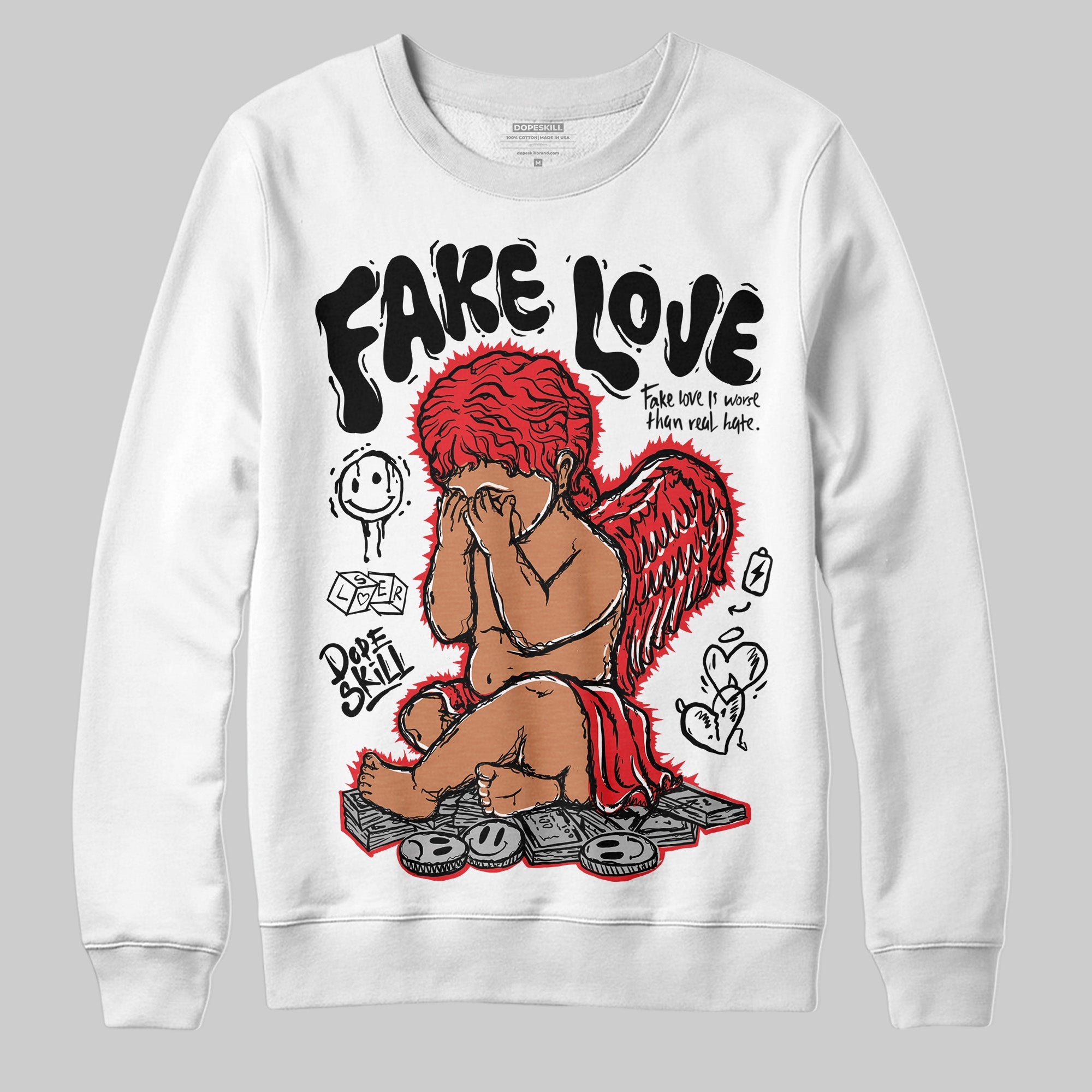 Dunk Panda White Black superstreetwear Sweatshirt False Love Graphic
