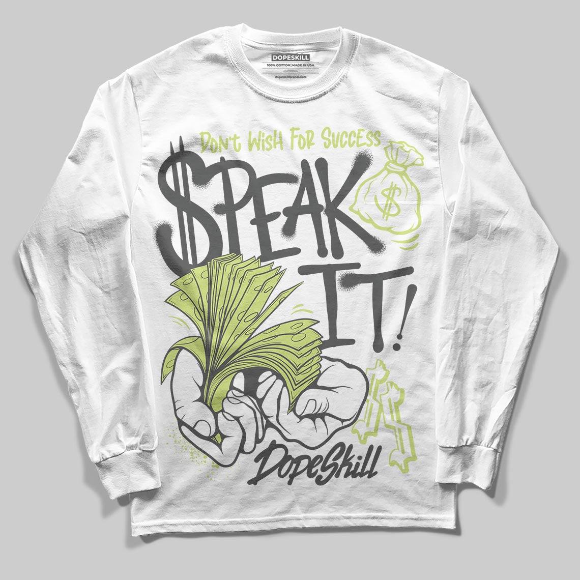 Light Lemon Twist 4s superstreetwear Long Sleeve T-Shirt Speak It Graphic