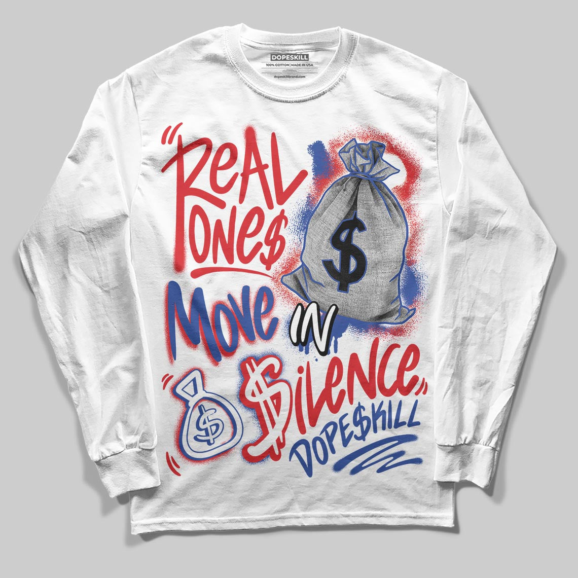 Seoul 2.0 3s superstreetwear Long Sleeve T-Shirt Real Ones Move In Silence Graphic