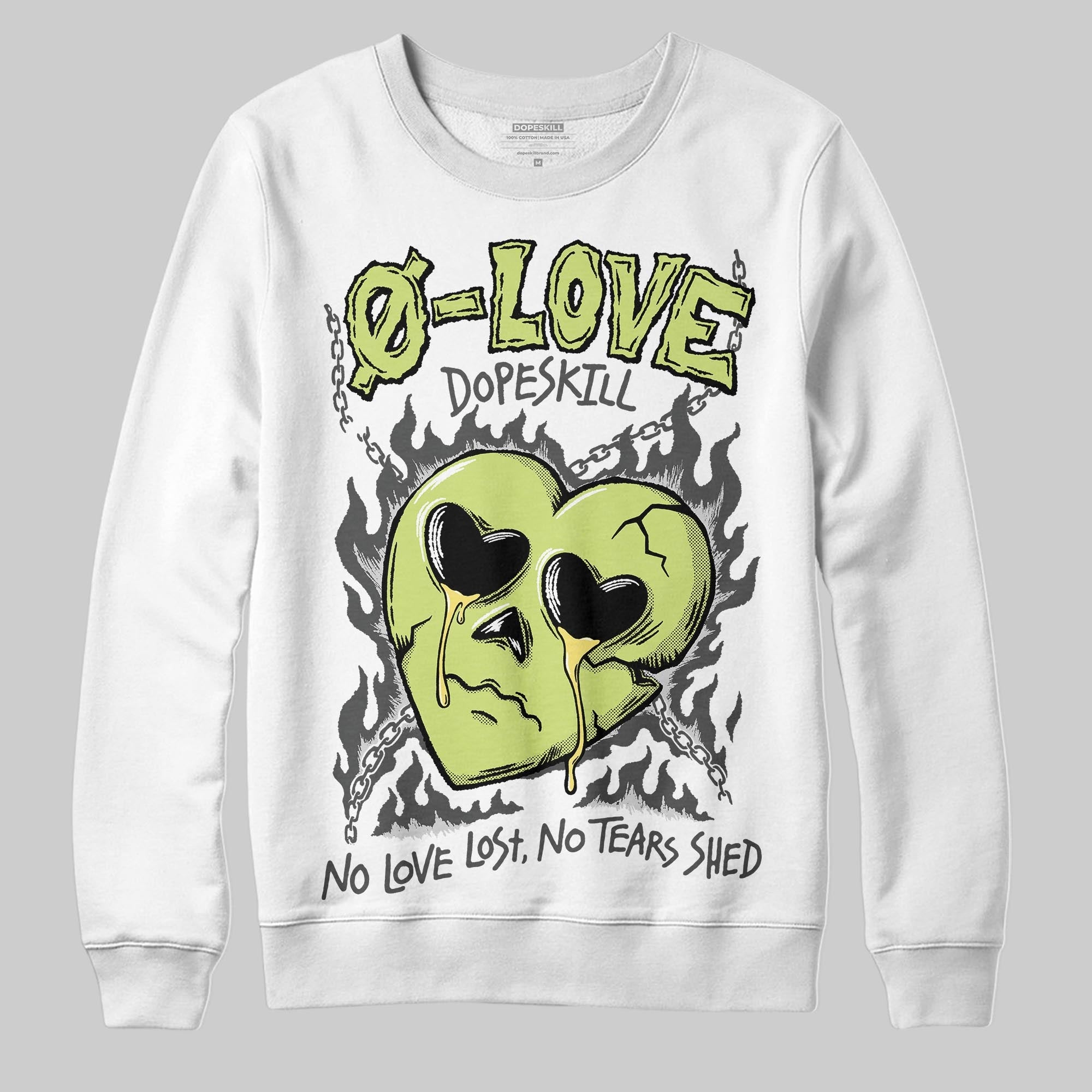 Light Lemon Twist 4s superstreetwear Sweatshirt Crying Heart Graphic