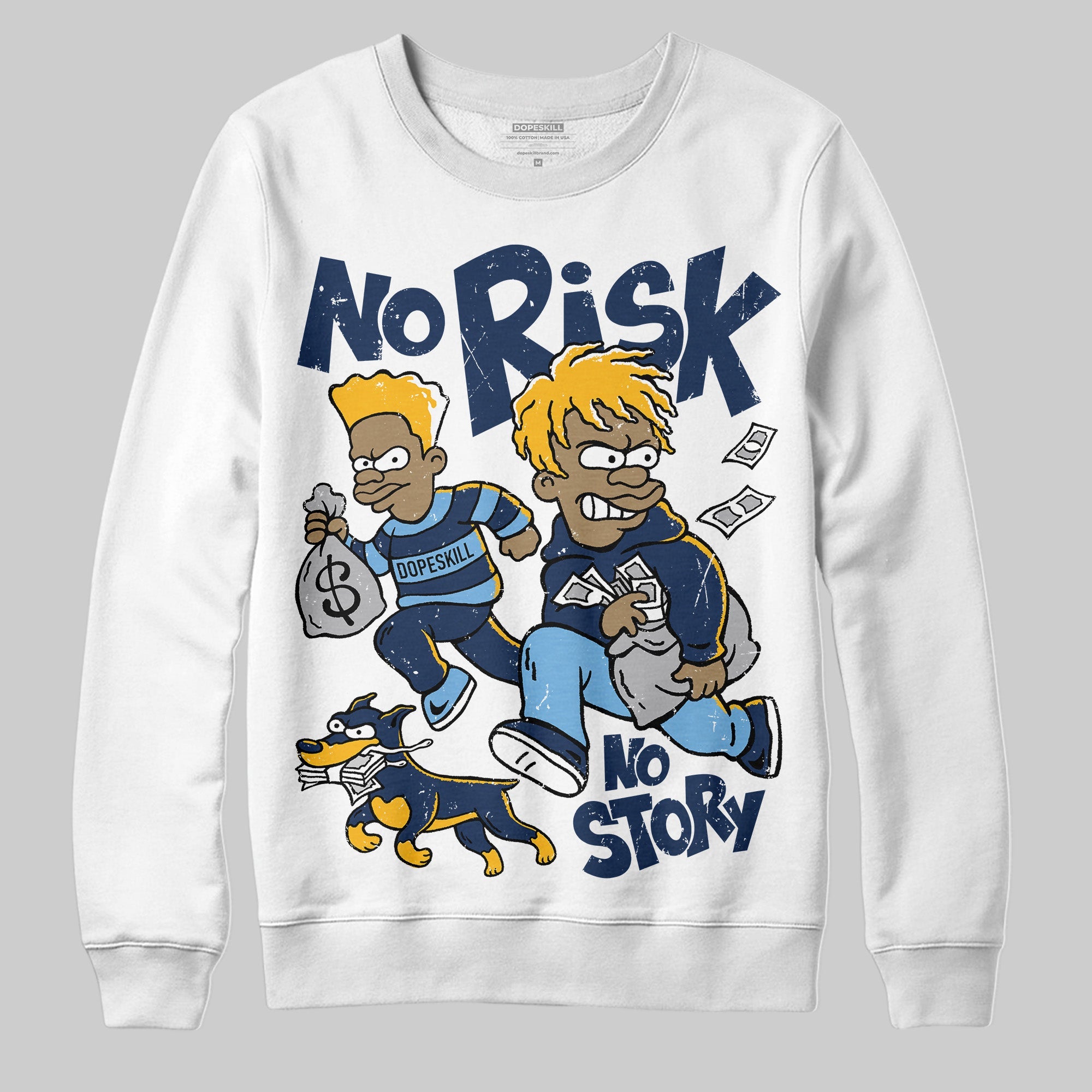 Retro Dunk From Above 4s superstreetwear Sweatshirt No Risk No Story Graphic