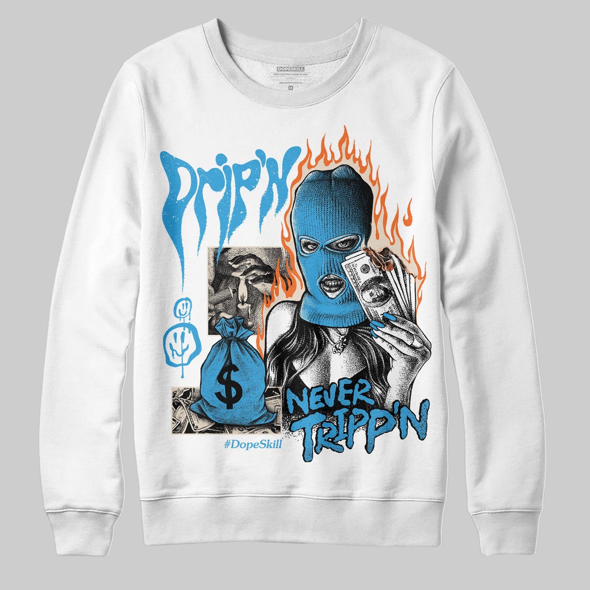 UNC Reimagined 1s superstreetwear Sweatshirt Drip'n Never Tripp'n Graphic