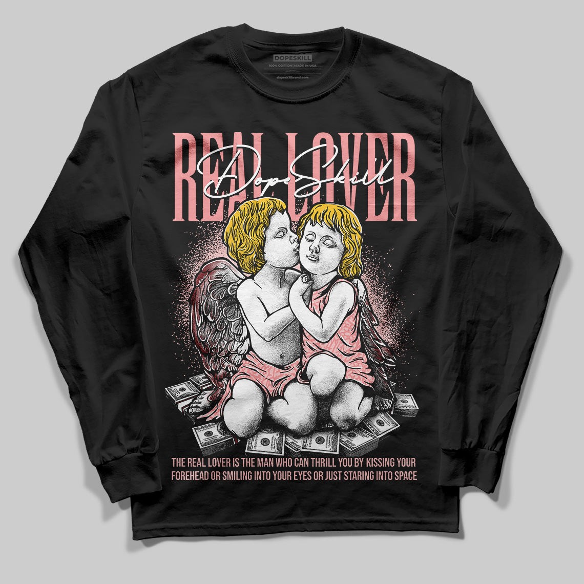 VALENTINE'S Day 3s superstreetwear Long Sleeve T-Shirt Real Lover Graphic