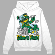 Lucky Green 5s DopeSkill Hoodie Sweatshirt Born To Be Rich Graphic