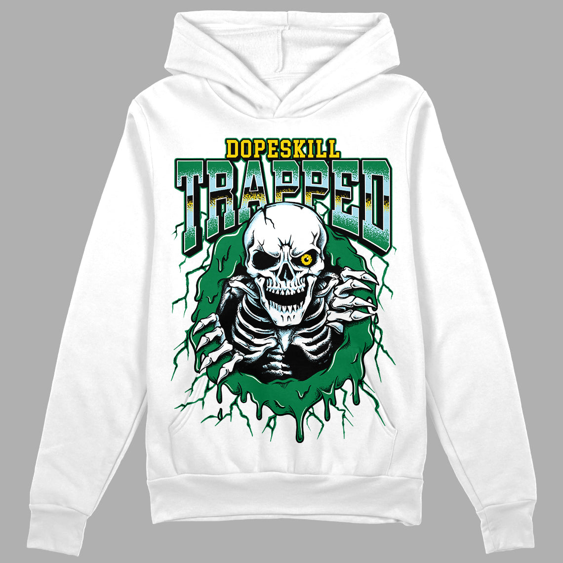Lucky Green 5s superstreetwear Hoodie Sweatshirt Trapped Halloween Graphic