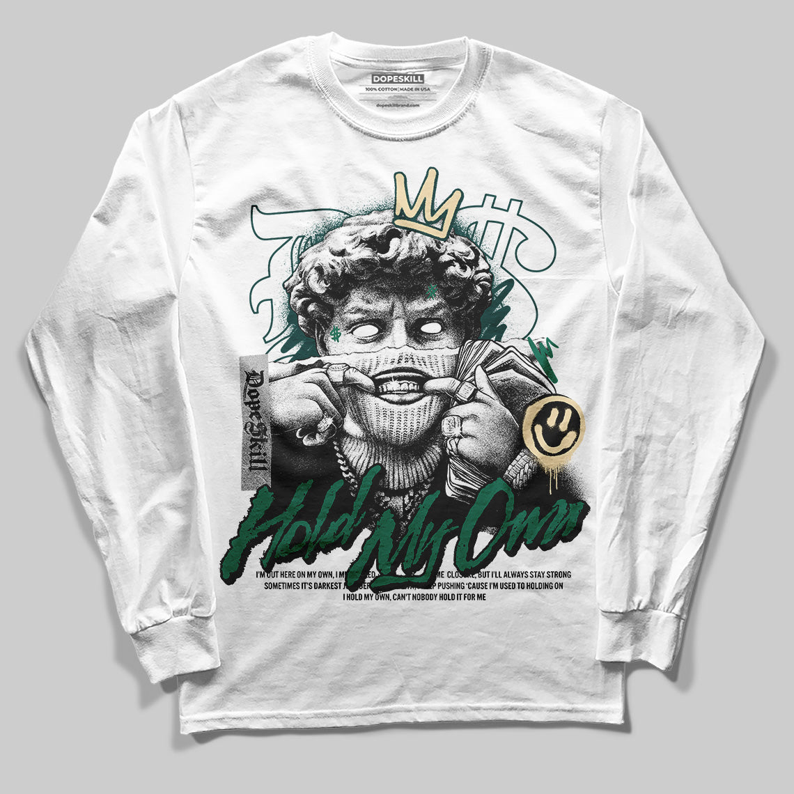 Oxidized Green 4s superstreetwear Long Sleeve T-Shirt In My Way Graphic
