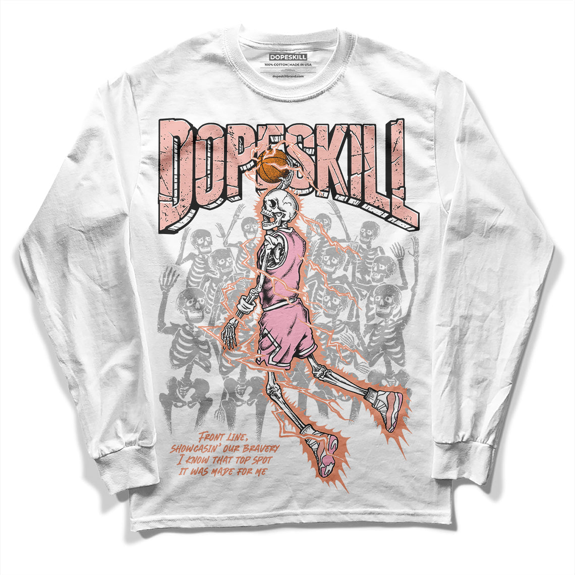 Legend Pink 11s superstreetwear Long Sleeve T-Shirt Thunder Dunk Graphic