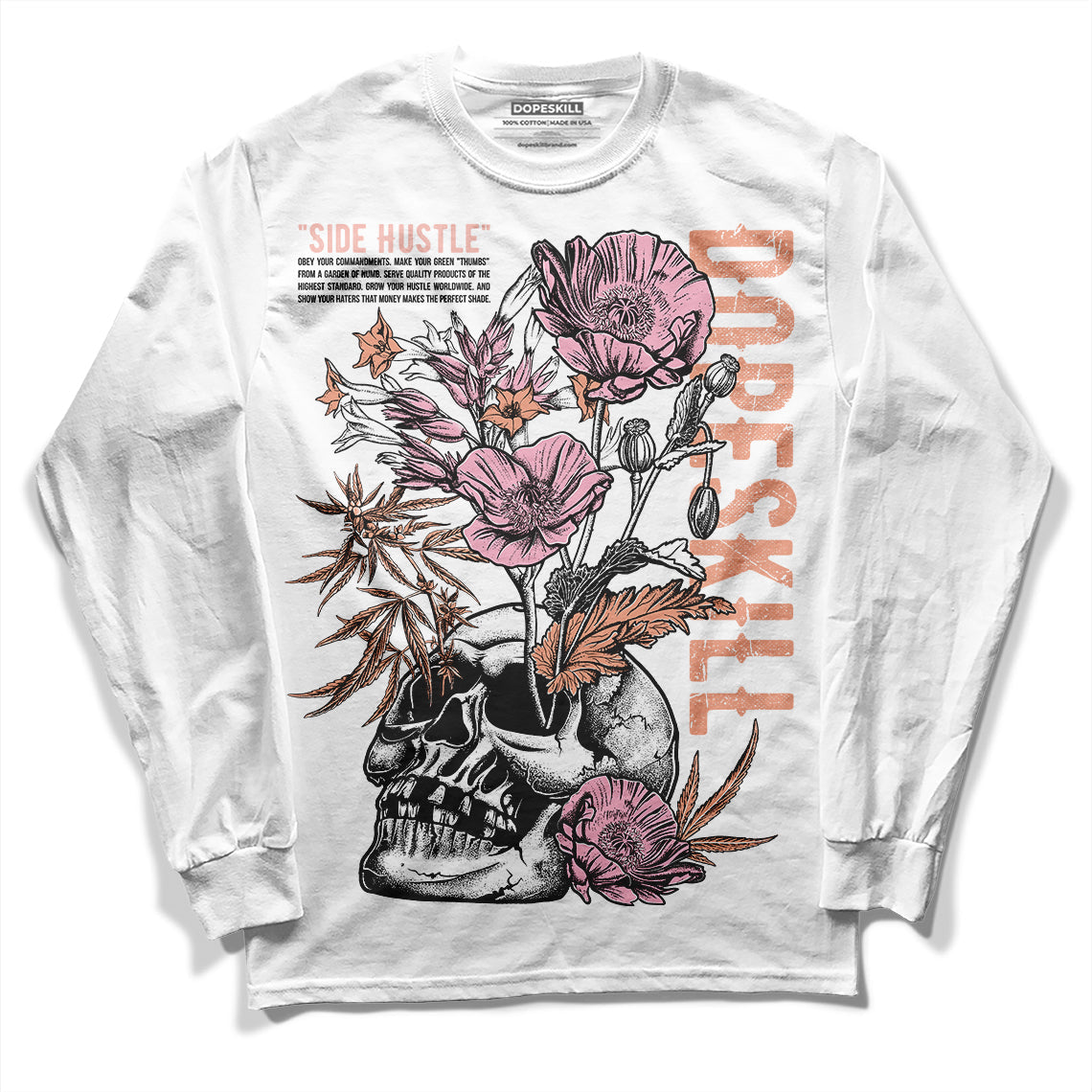 Legend Pink 11s superstreetwear Long Sleeve T-Shirt Side Hustle Graphic