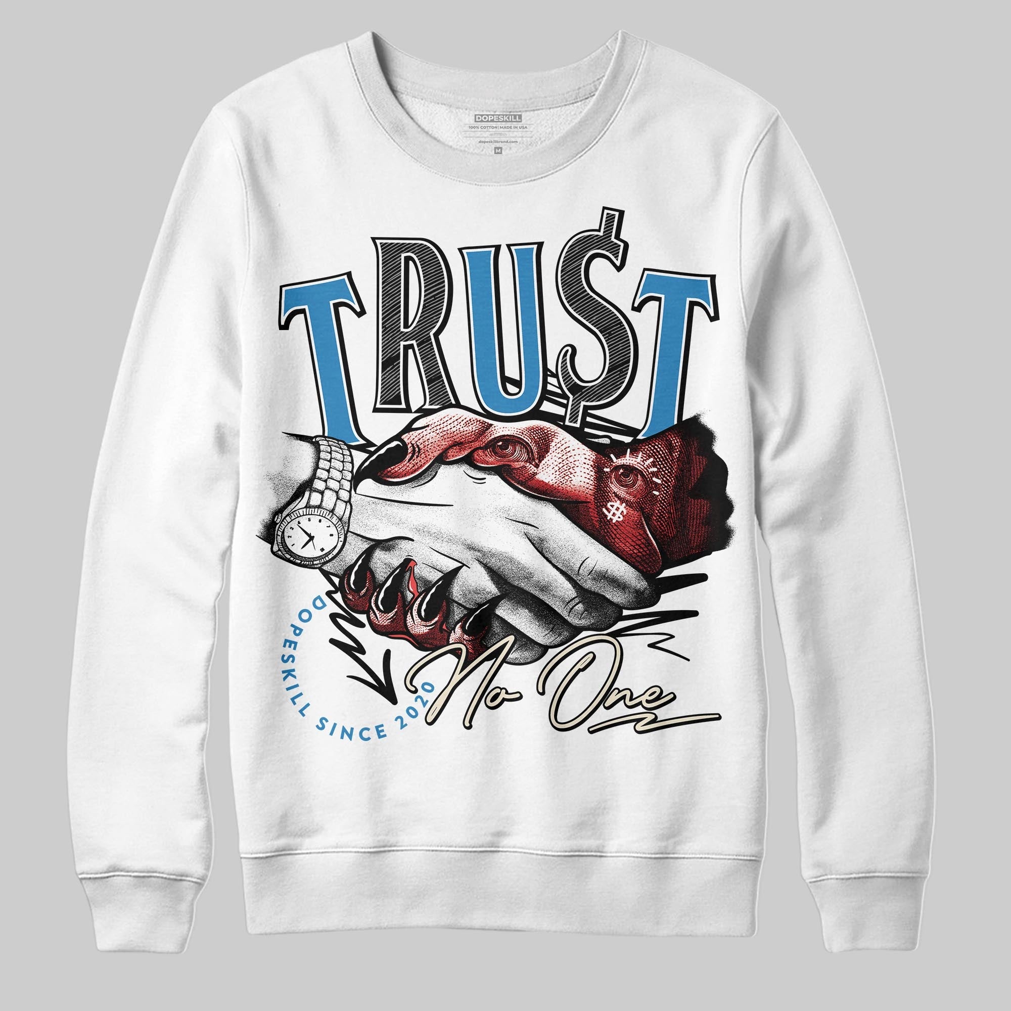 Rare Air 3s superstreetwear Sweatshirt Trust No One Graphic