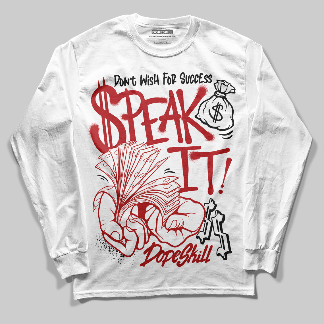 Flu Game 12s superstreetwear Long Sleeve T-Shirt Speak It Graphic