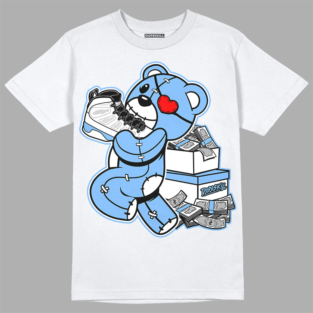 Powder Blue 9s superstreetwear T-Shirt Bear Steals Sneaker Graphic