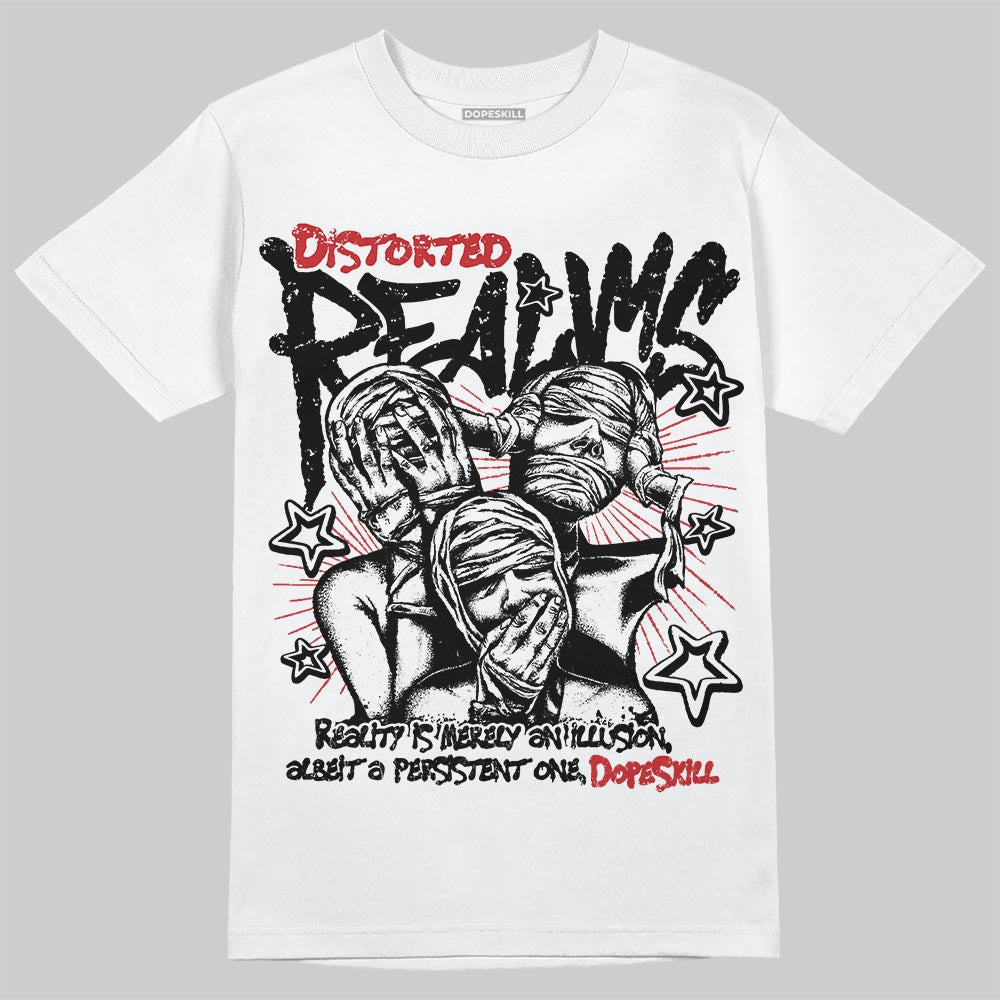 Black Metallic Reimagined 5s superstreetwear T-Shirt Distorted Realms Graphic