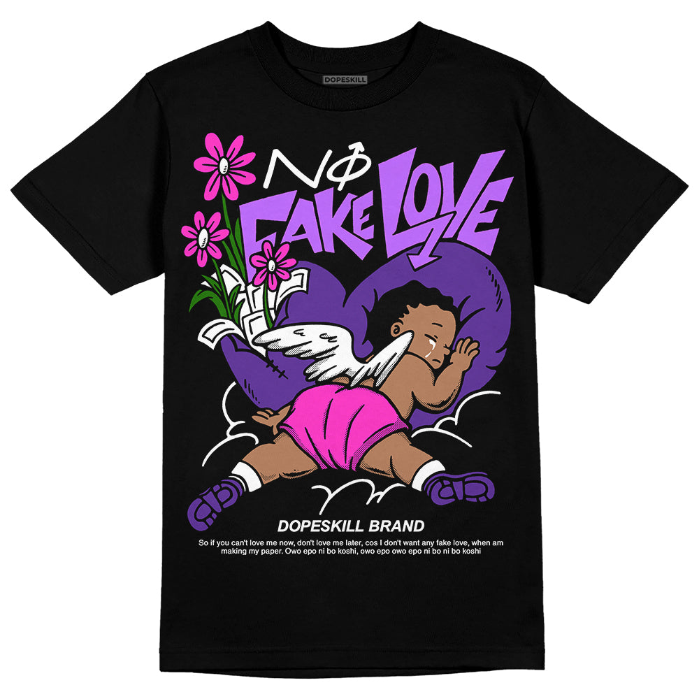 PURPLE Collection superstreetwear T-Shirt No Fake Love Graphic