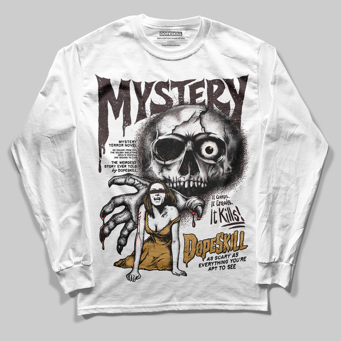 Earth 5s superstreetwear Long Sleeve T-Shirt Mystery Ghostly Grasp Graphic