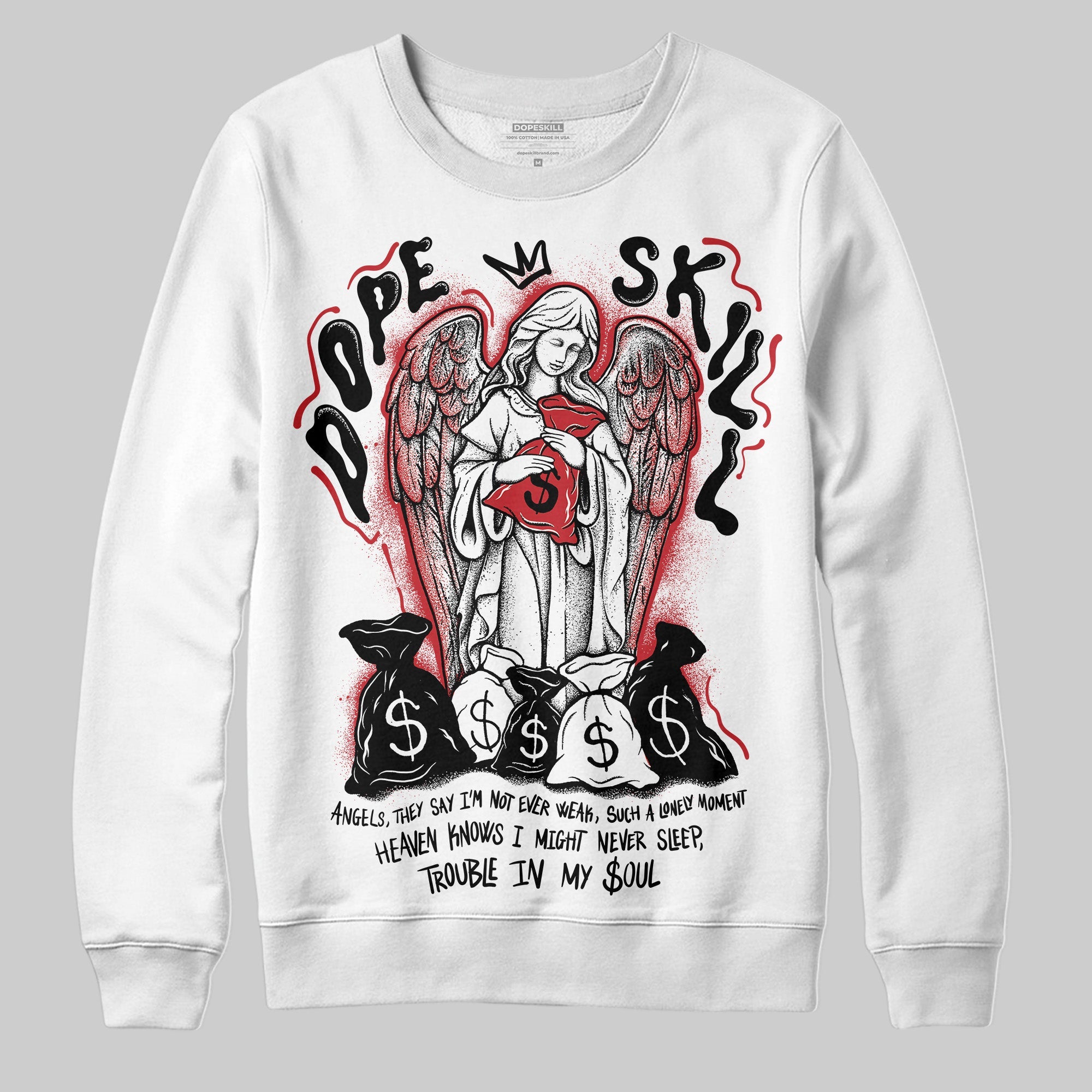 Bred 11s superstreetwear Sweatshirt Angels Graphic