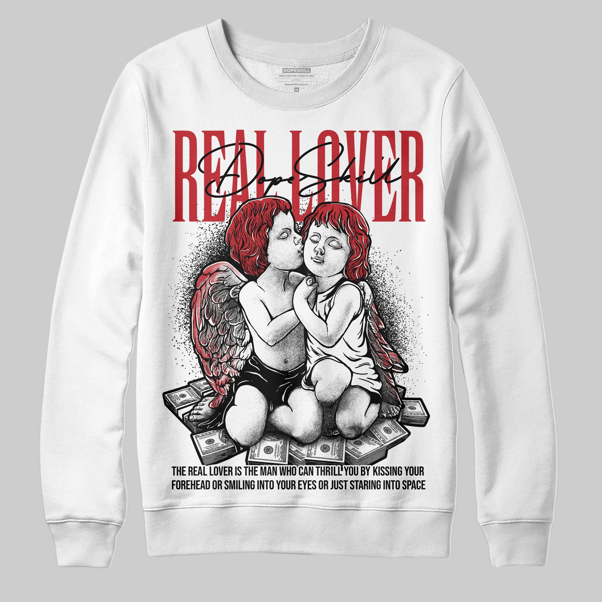 Bred 11s superstreetwear Sweatshirt Real Lover Graphic