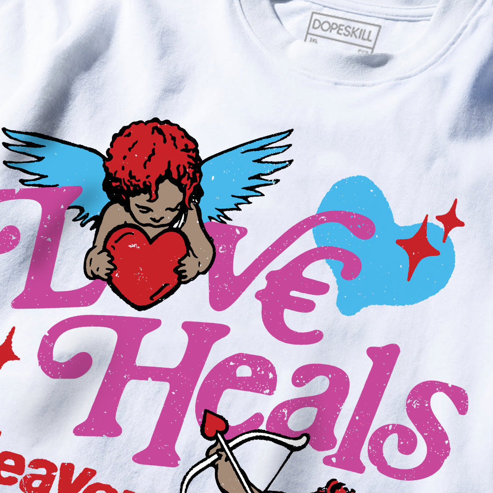 Max 1 Valentine's Day 2025 in Pink superstreetwear Premium T-Shirt New Love Heals Graphic