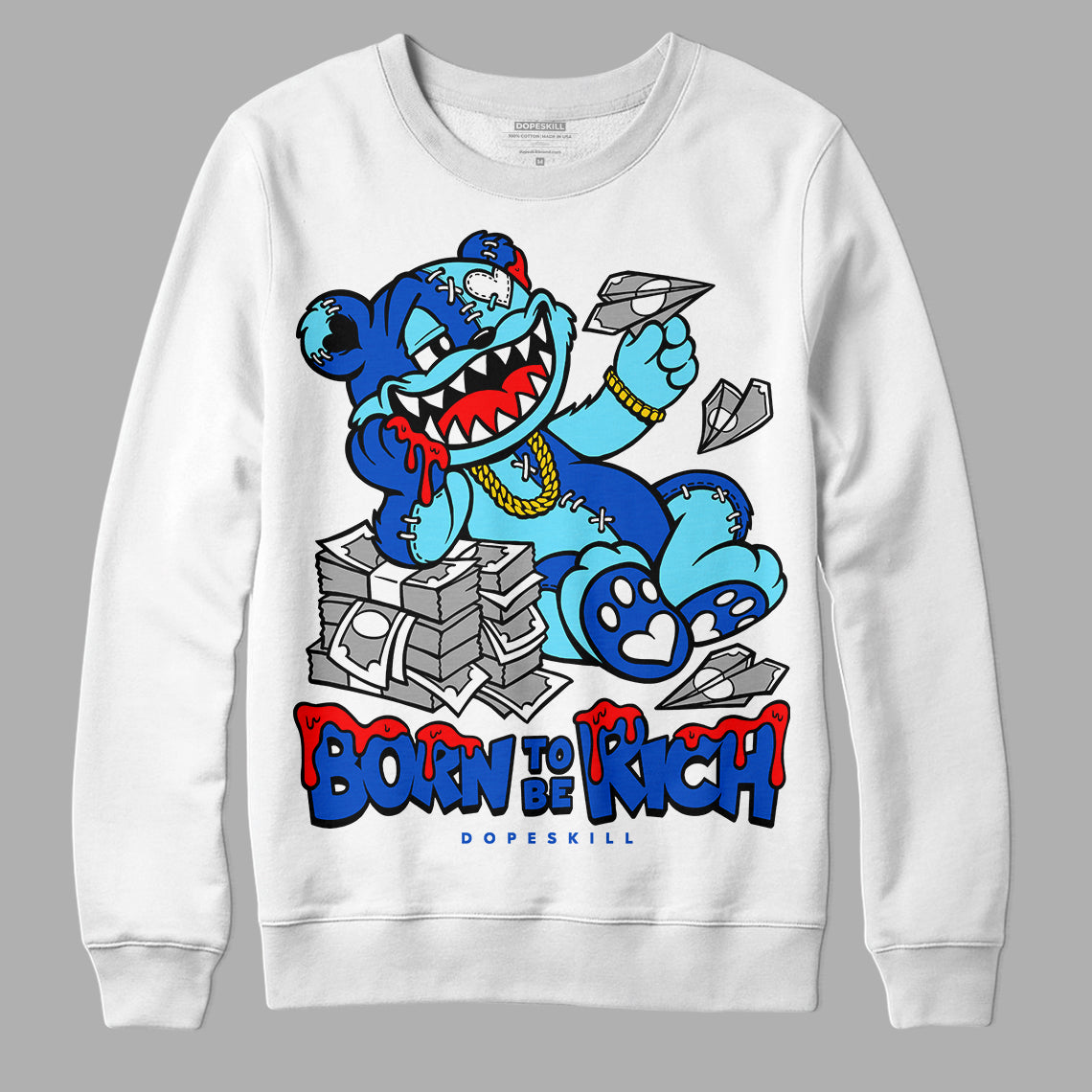 SB Dunk Argon superstreetwear Sweatshirt Born To Be Rich Graphic