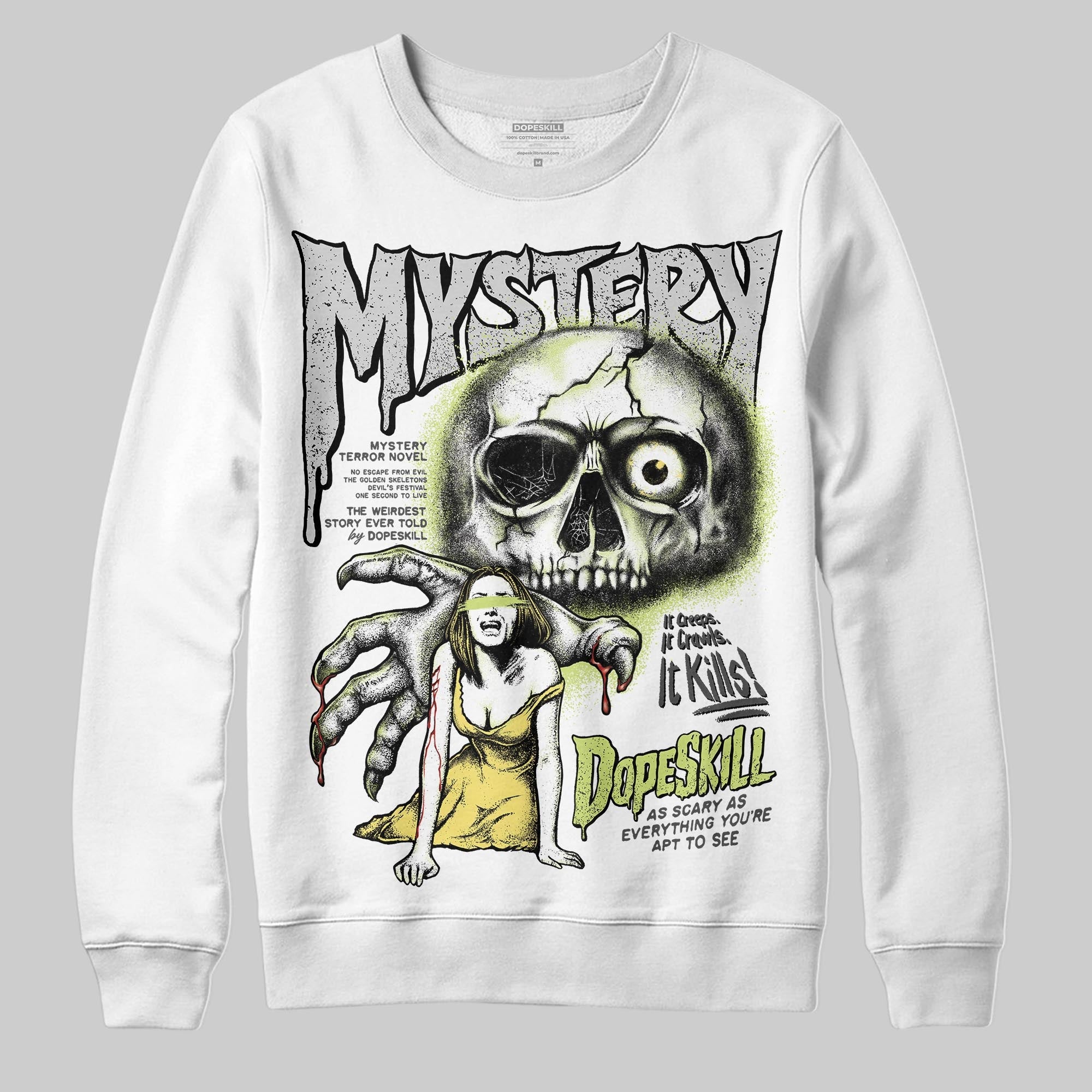 Light Lemon Twist 4s superstreetwear Sweatshirt Mystery Ghostly Grasp Graphic