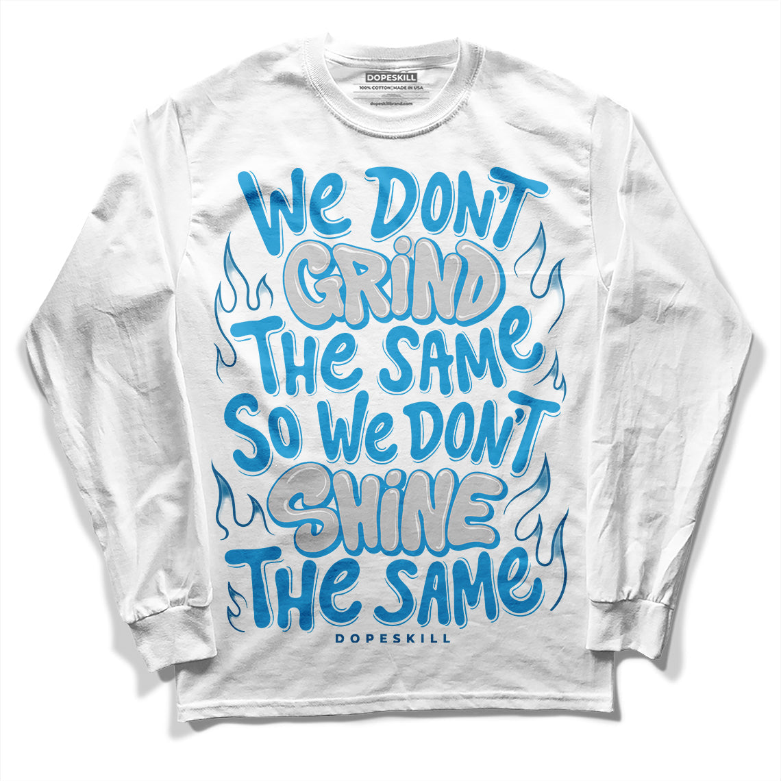 Military Blue 4s superstreetwear Long Sleeve T-Shirt Grind Shine Graphic