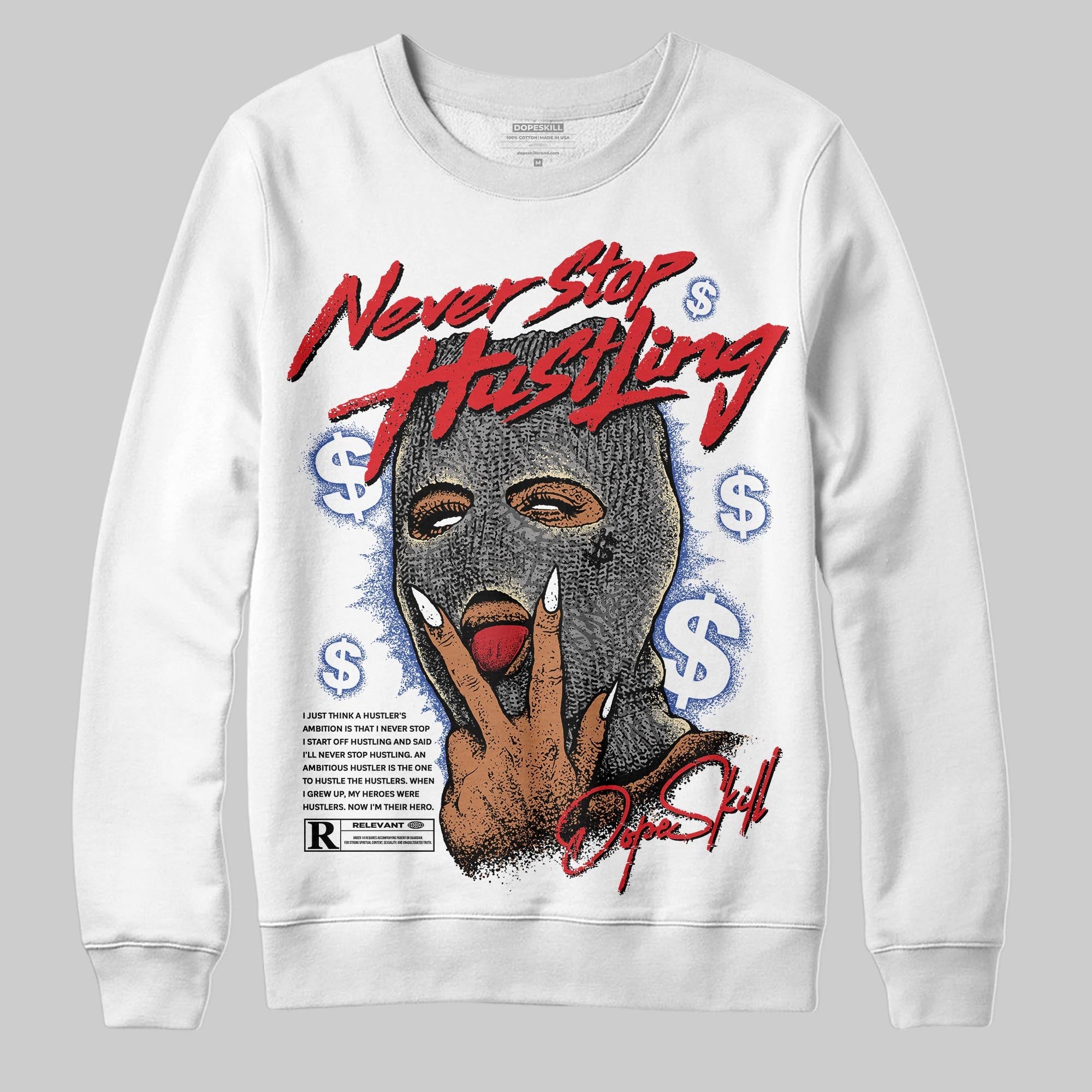 Seoul 2.0 3s superstreetwear Sweatshirt Never Stop Hustling Graphic