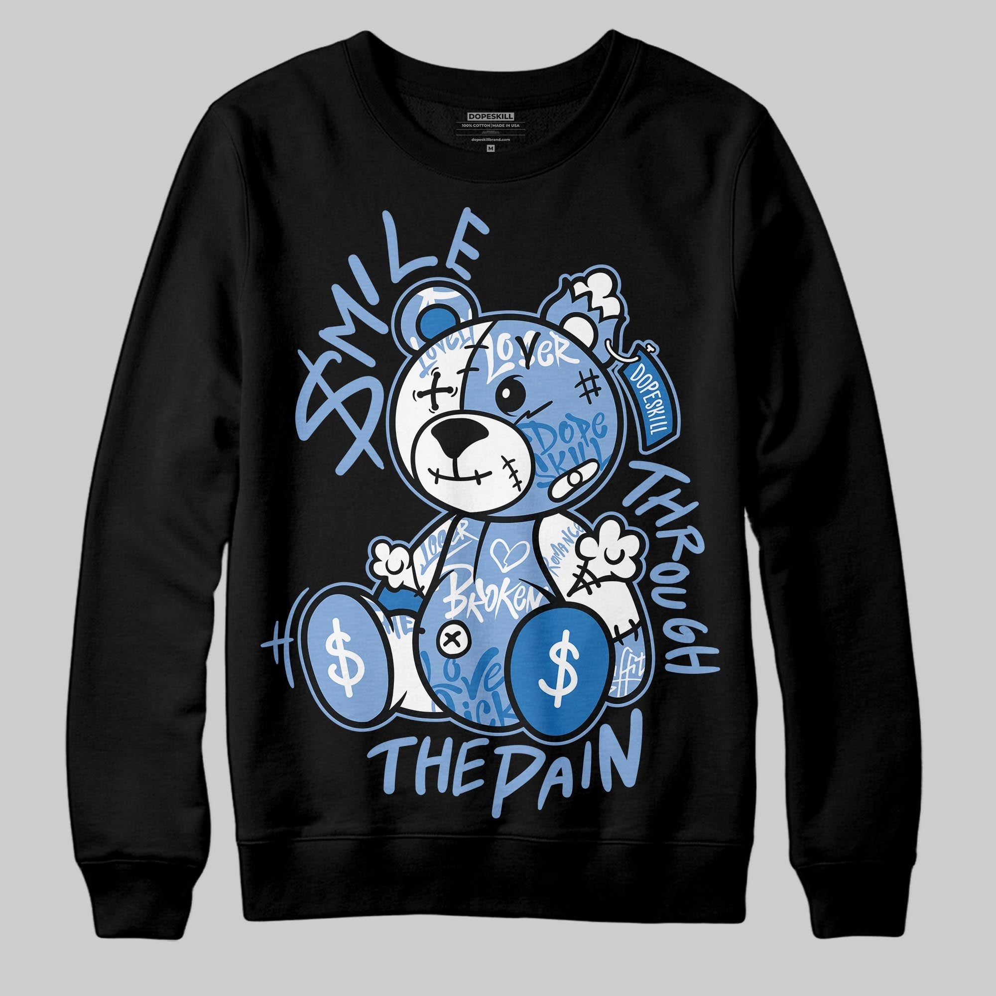 Forget Me Not 4s superstreetwear Sweatshirt Smile Through The Pain Graphic