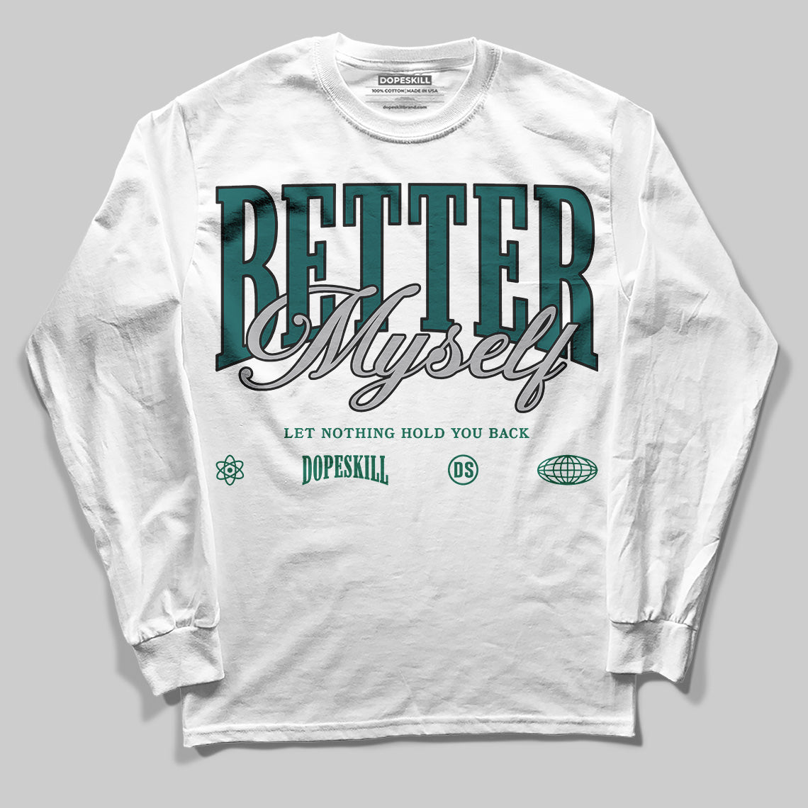 Gel 1130 White Dark Neptune superstreetwear Long Sleeve T-Shirt Better Myself Graphic