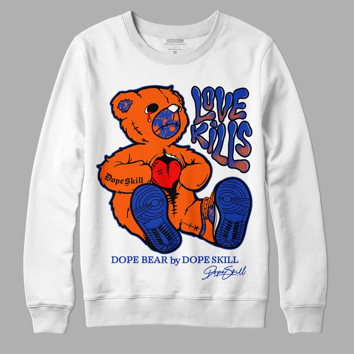 Dunk Low Futura Orange Blaze superstreetwear Sweatshirt Love Kills Graphic