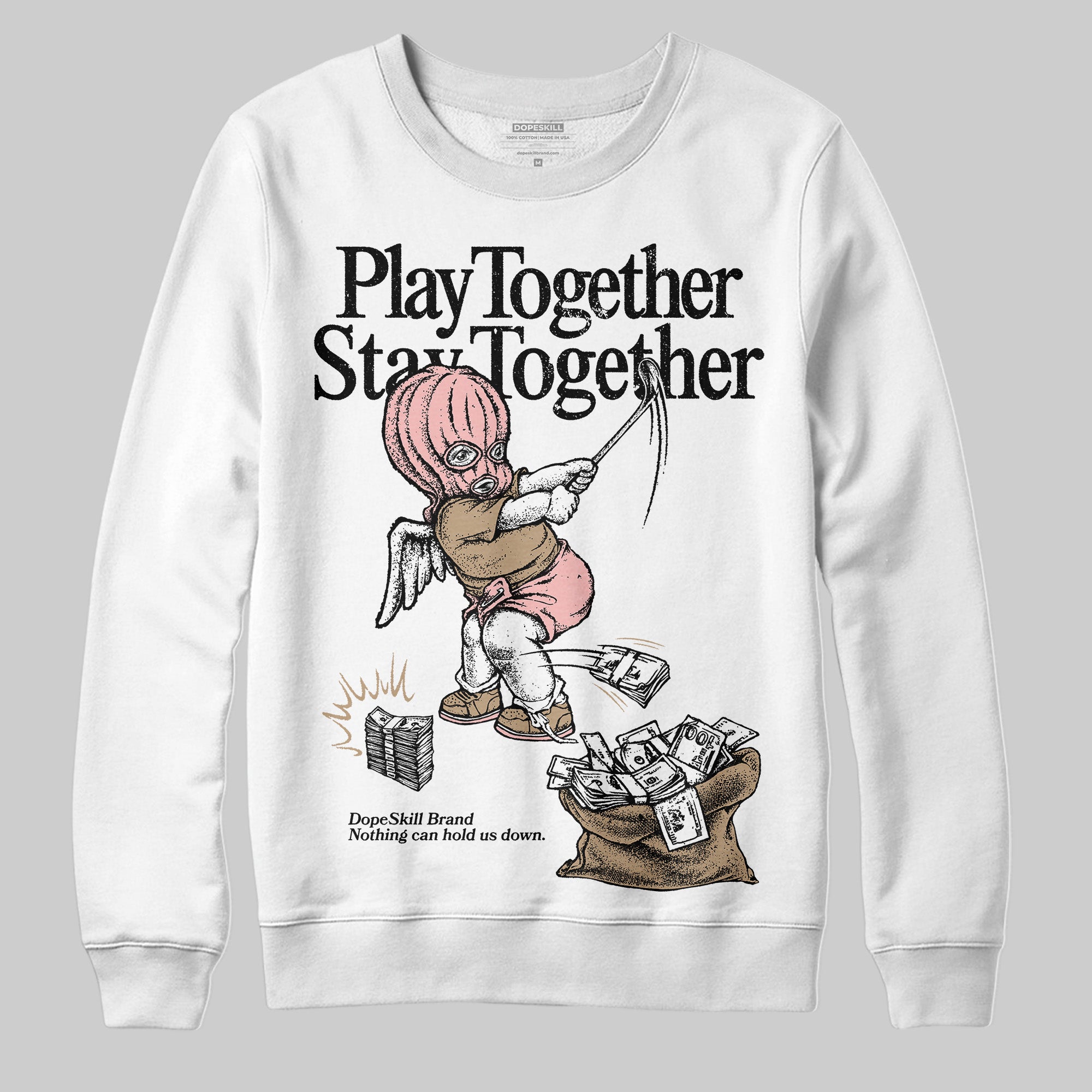 AIR FORCE 1 LINEN superstreetwear Sweatshirt Play together,Stay together Graphic