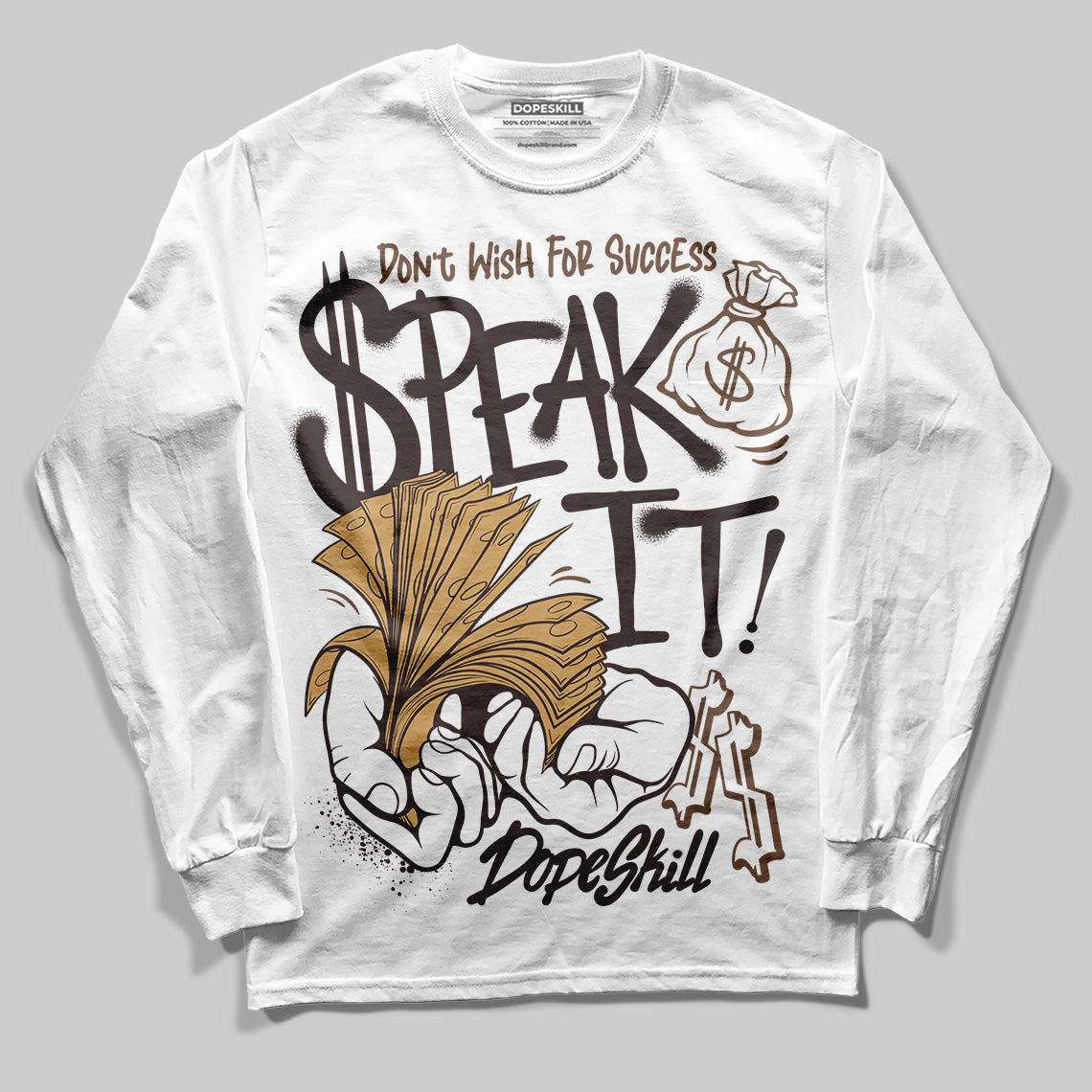 Earth 5s superstreetwear Long Sleeve T-Shirt Speak It Graphic