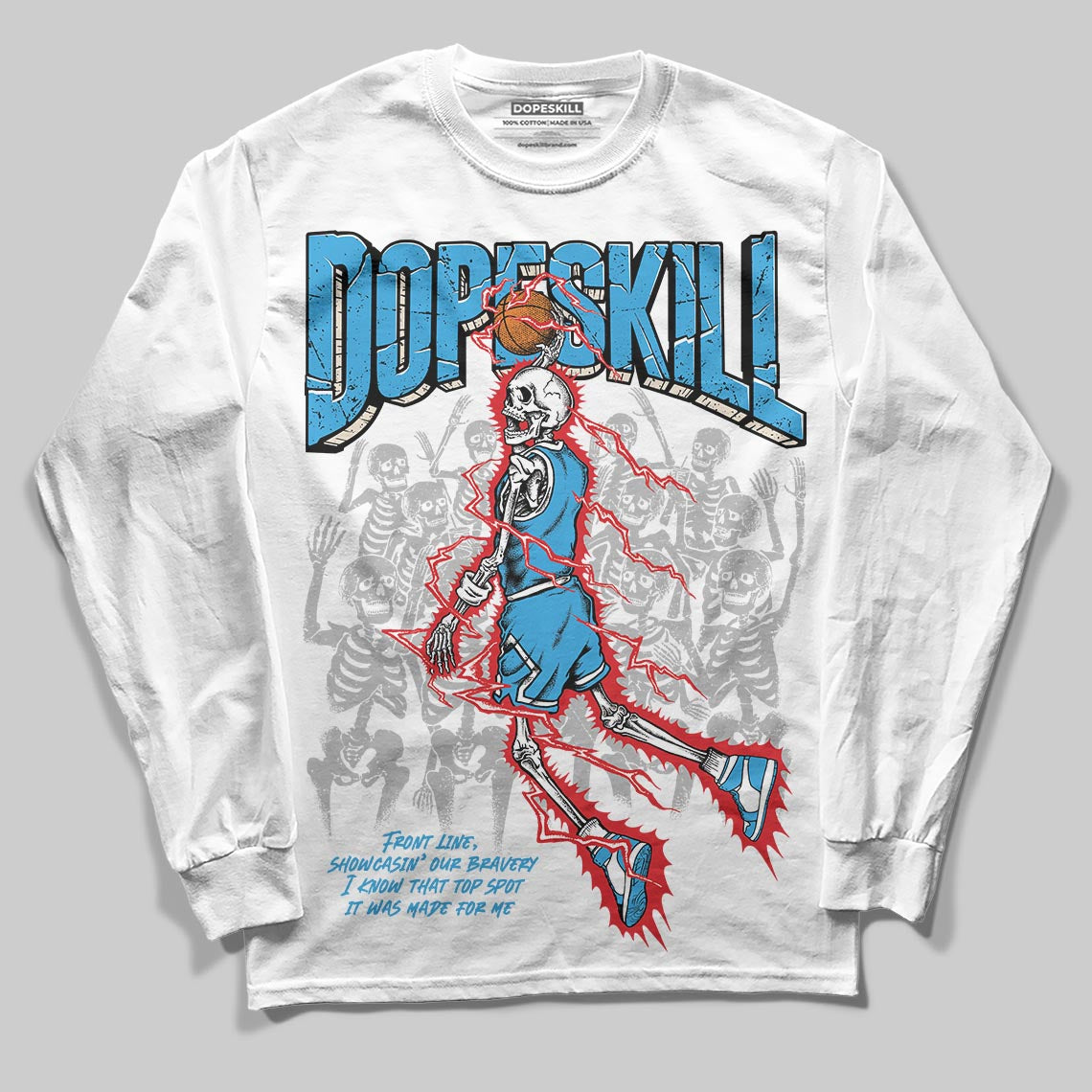 UNC Reimagined 1s superstreetwear Long Sleeve T-Shirt Thunder Dunk Graphic