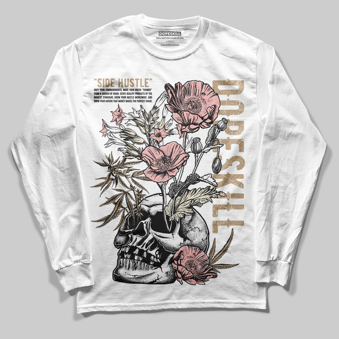 AIR FORCE 1 LINEN superstreetwear Long Sleeve T-Shirt Side Hustle Graphic