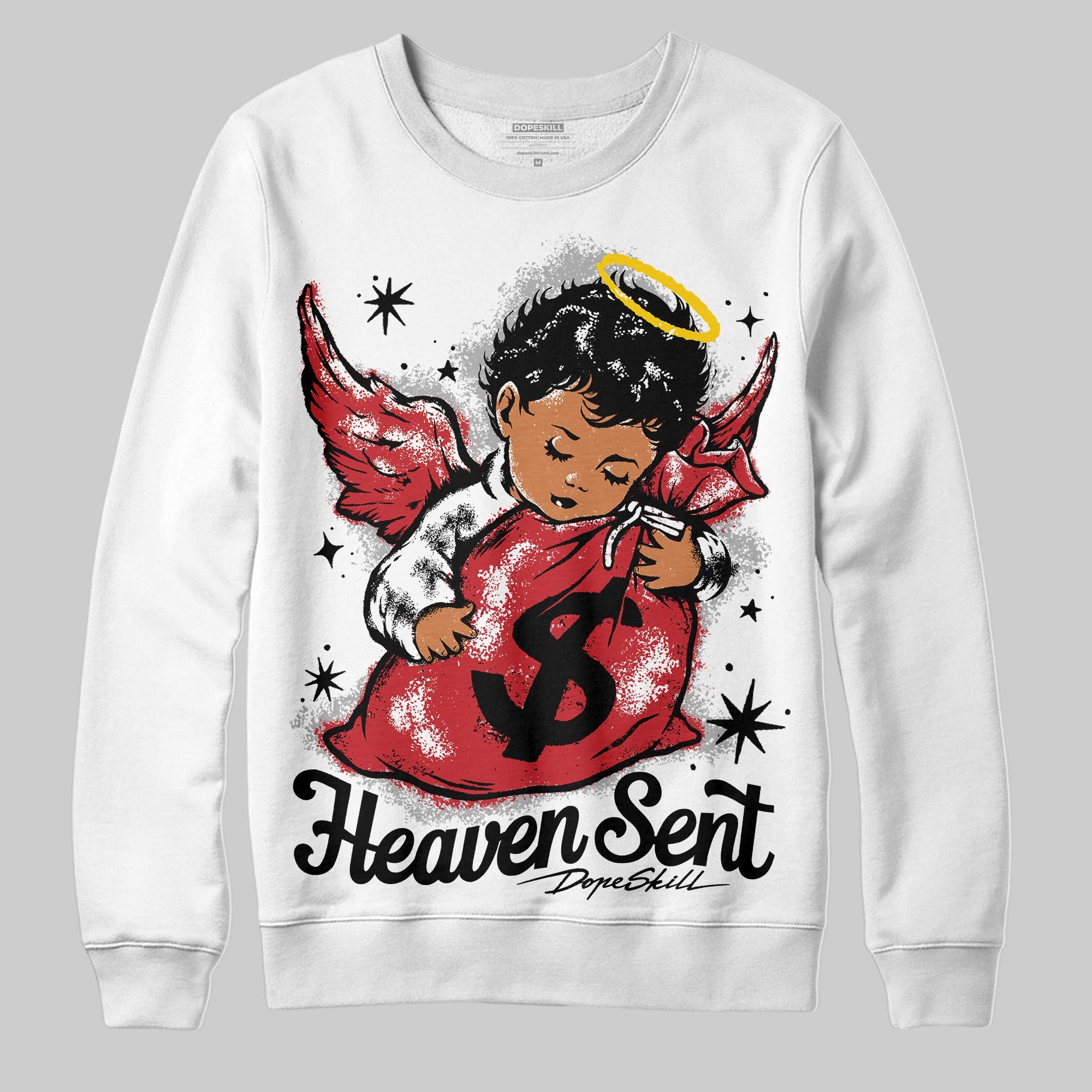 Bred 11s superstreetwear Sweatshirt Heaven Sent Graphic
