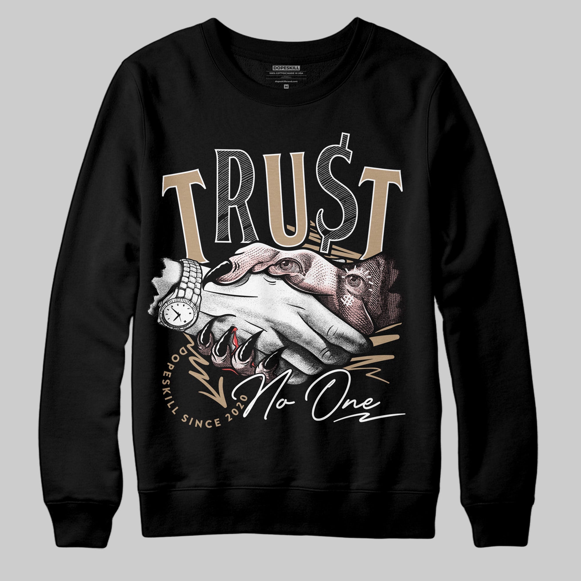 AIR FORCE 1 LINEN superstreetwear Sweatshirt Trust No One Graphic