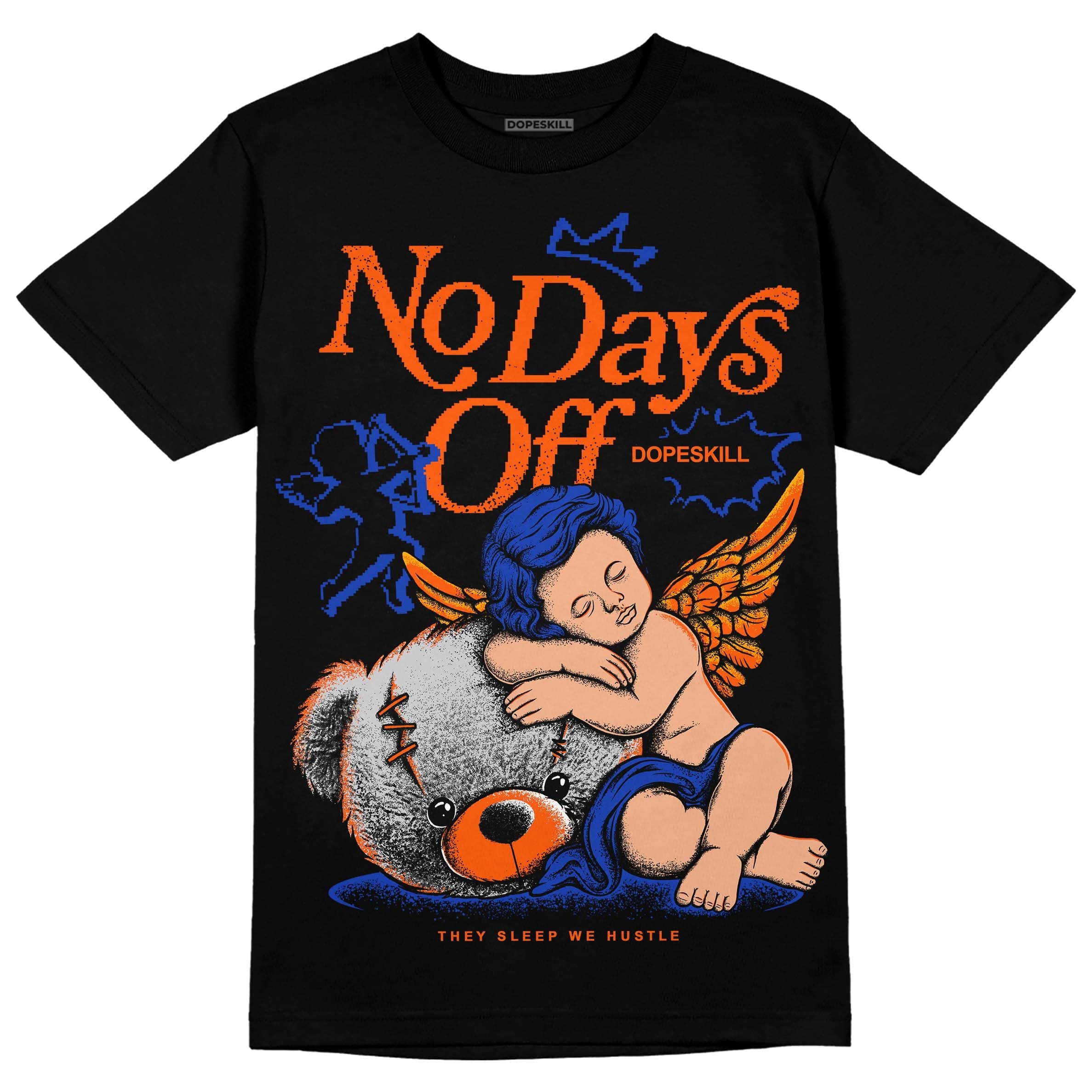 Dunk Low Futura Orange Blaze superstreetwear T-Shirt New No Days Off Graphic