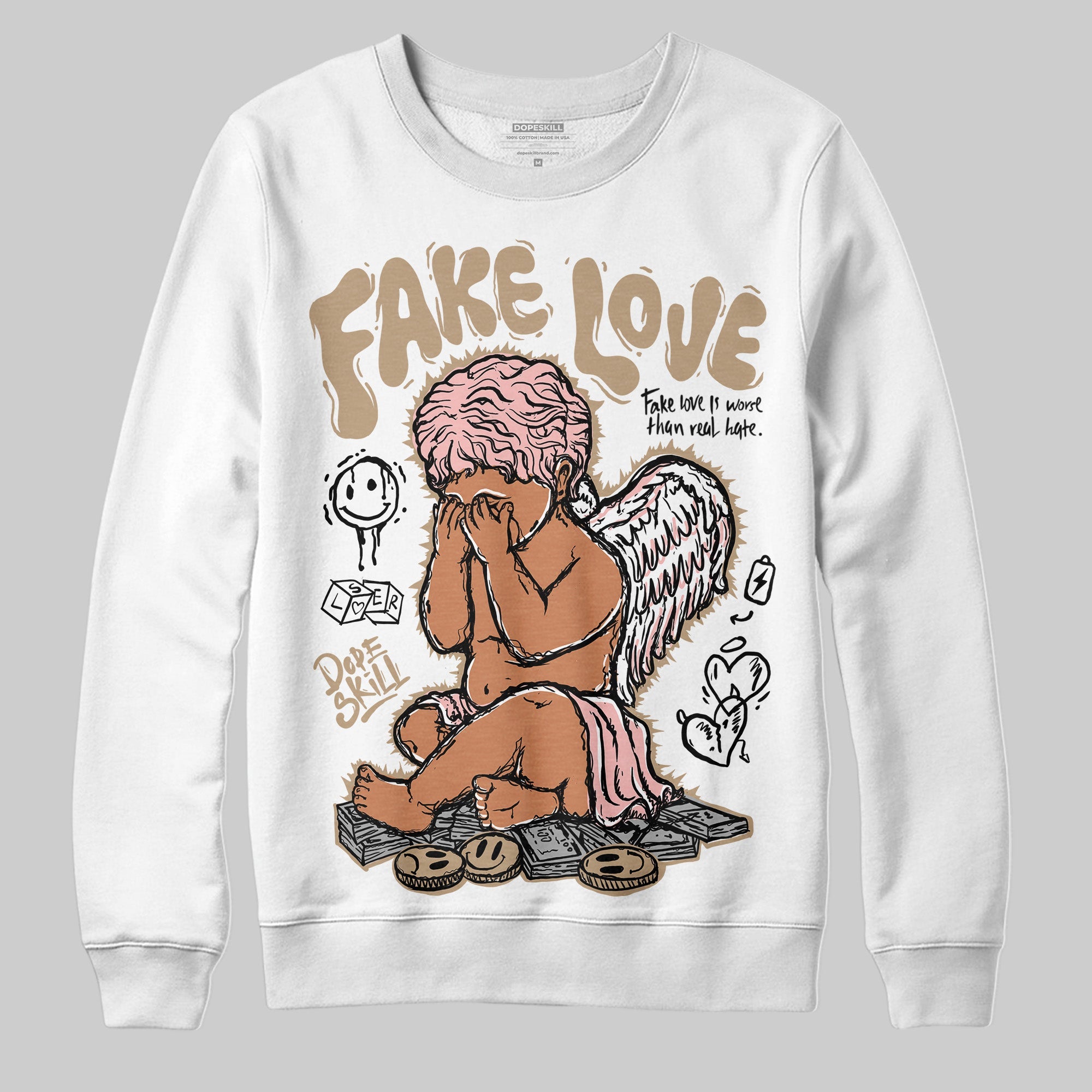 AIR FORCE 1 LINEN superstreetwear Sweatshirt False Love Graphic