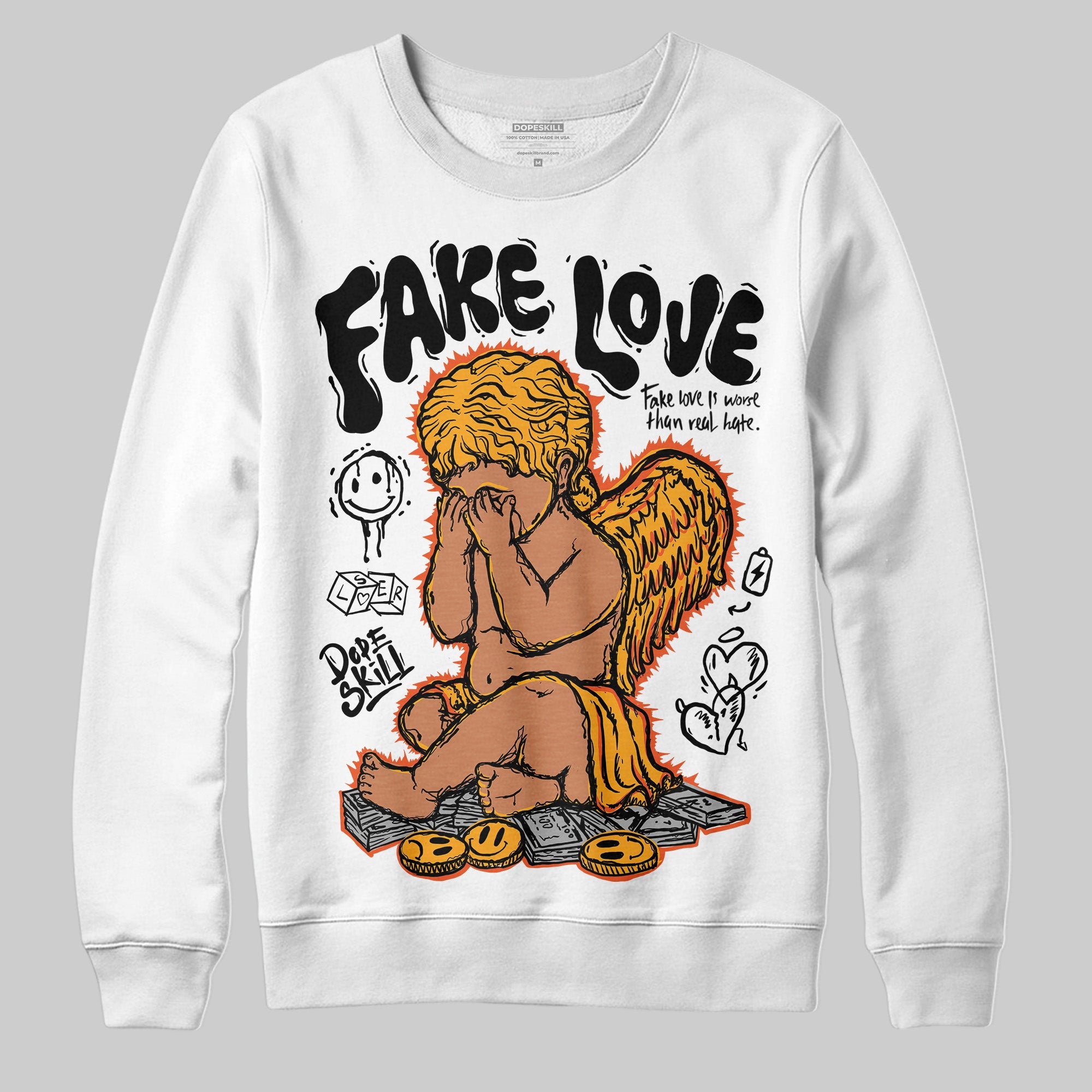 Black Taxi 12s superstreetwear Sweatshirt False Love Graphic