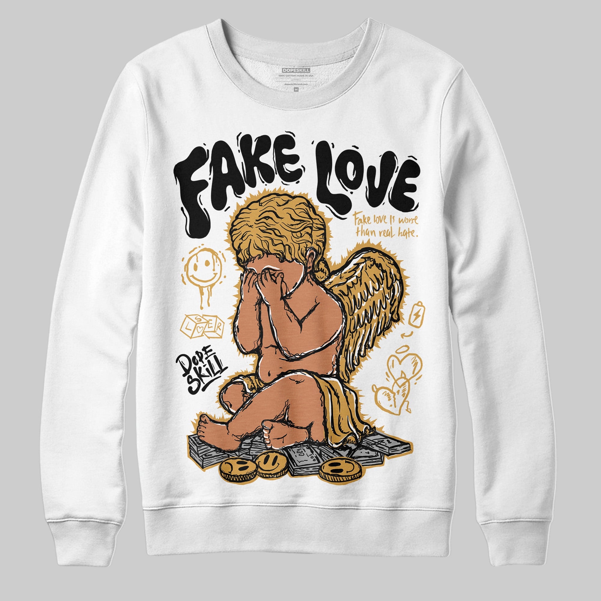 Gratitude 11s superstreetwear Sweatshirt False Love Graphic