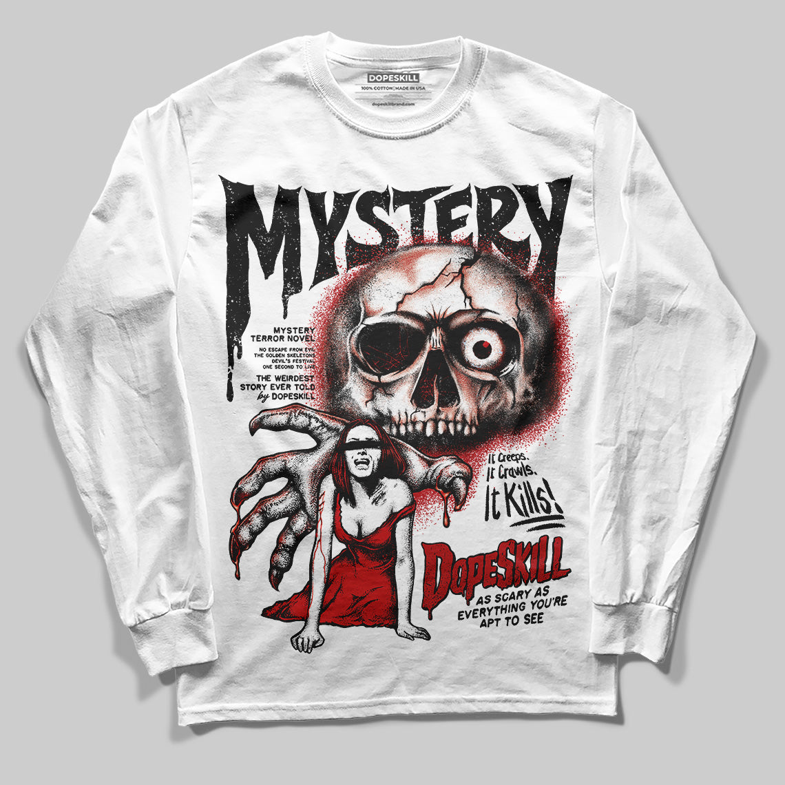 Black Toe Reimagined 1s superstreetwear Long Sleeve T-Shirt Mystery Ghostly Grasp Graphic