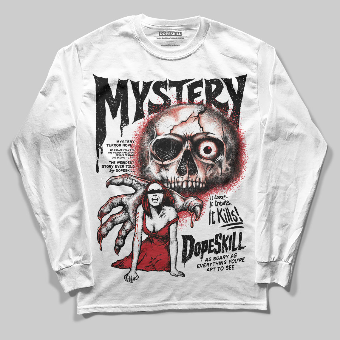 Bred 11s superstreetwear Long Sleeve T-Shirt Mystery Ghostly Grasp Graphic