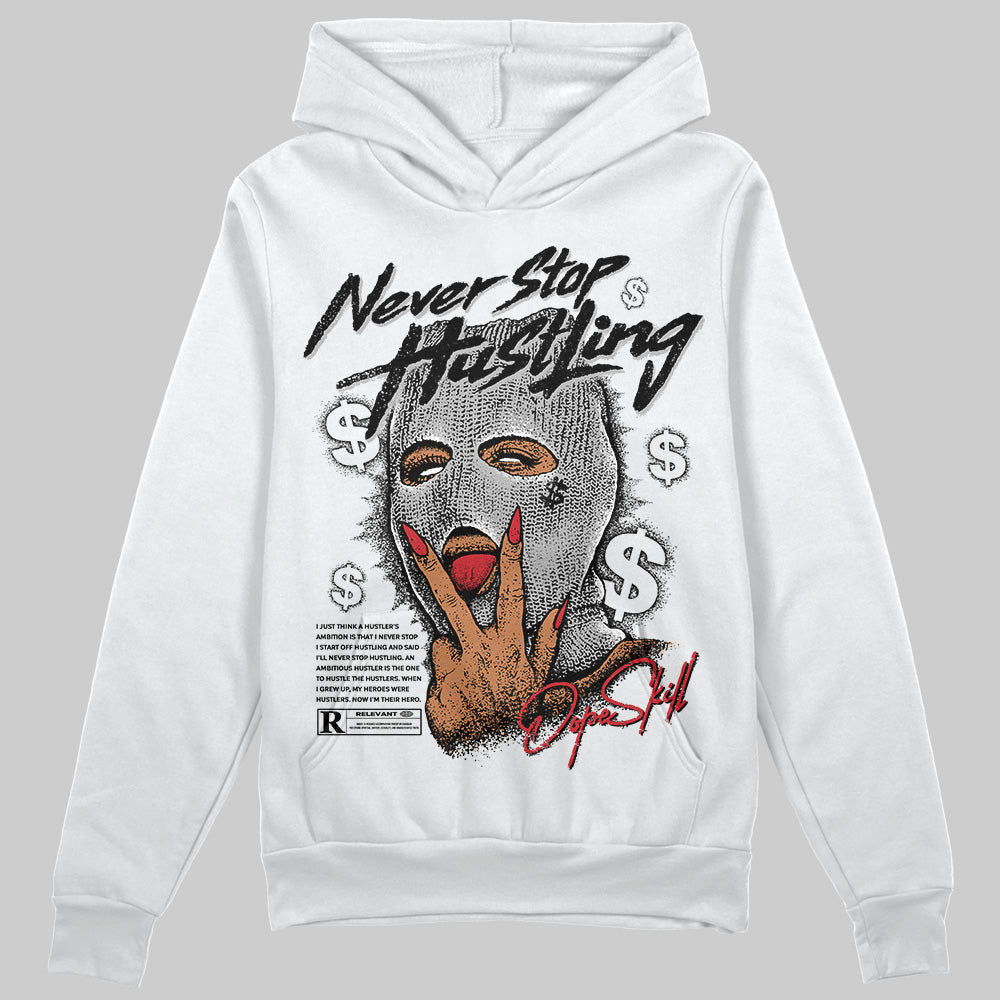 Bred Velvet 11s superstreetwear Hoodie Sweatshirt Never Stop Hustling Graphic