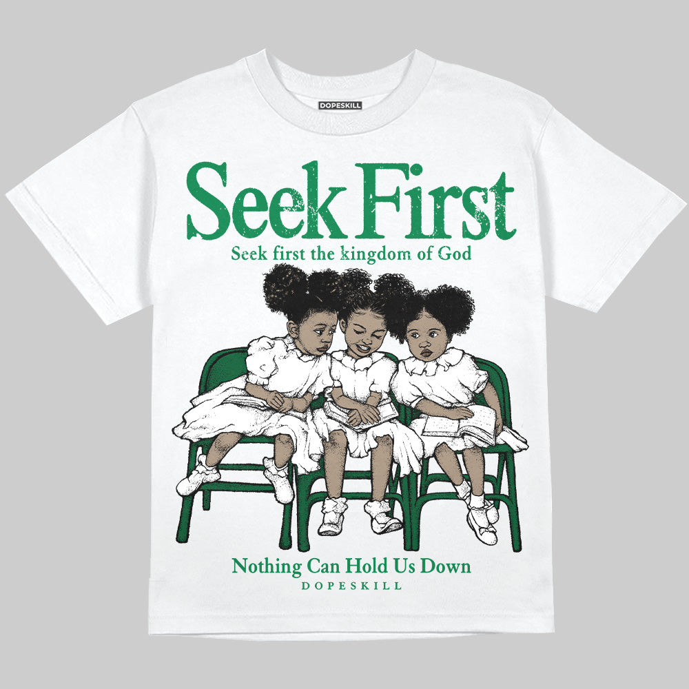 Green Collection superstreetwear Oversize Print T-Shirt New Seek First Graphic