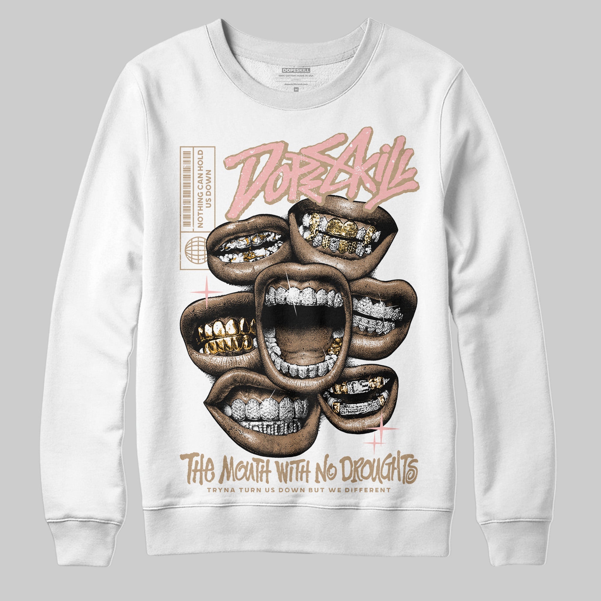 AIR FORCE 1 LINEN superstreetwear Sweatshirt The Mouth With No Droughts Graphic