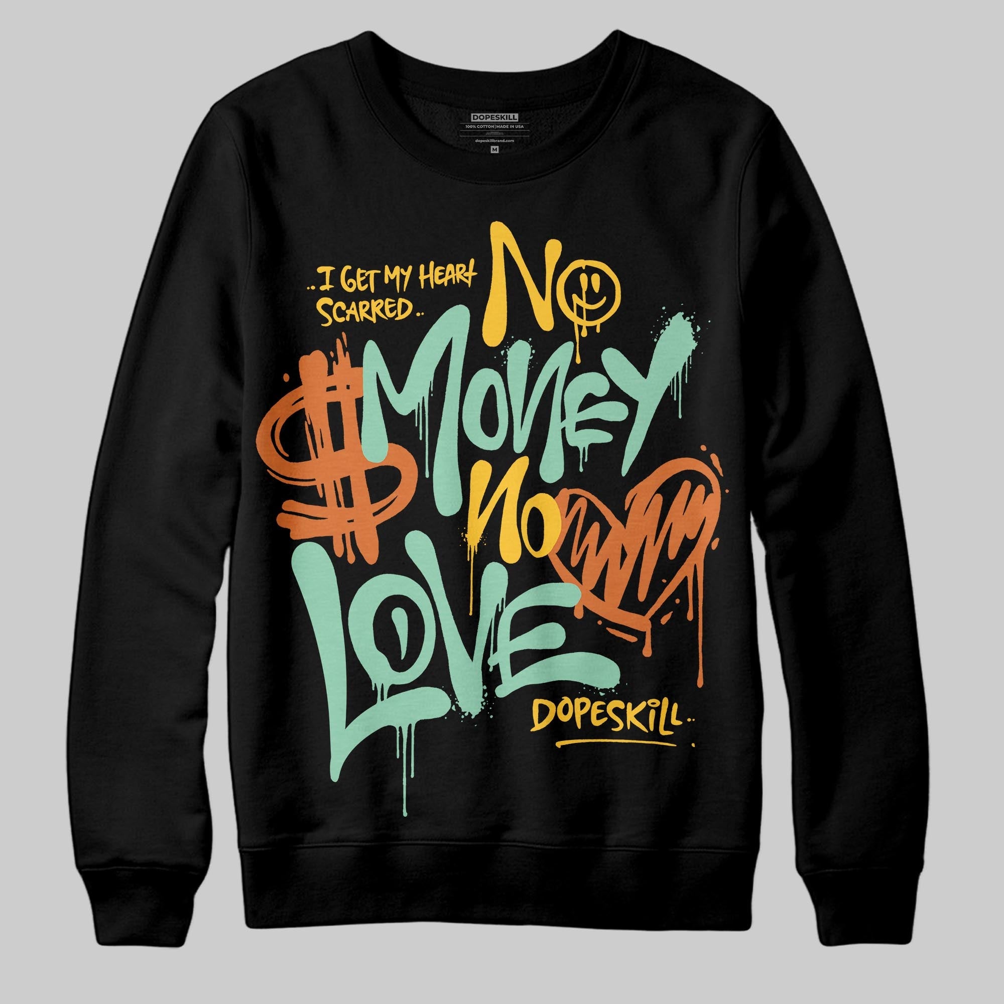 SB Dunk ¡°Rodeo¡± superstreetwear Sweatshirt No Money No Love Typo Graphic